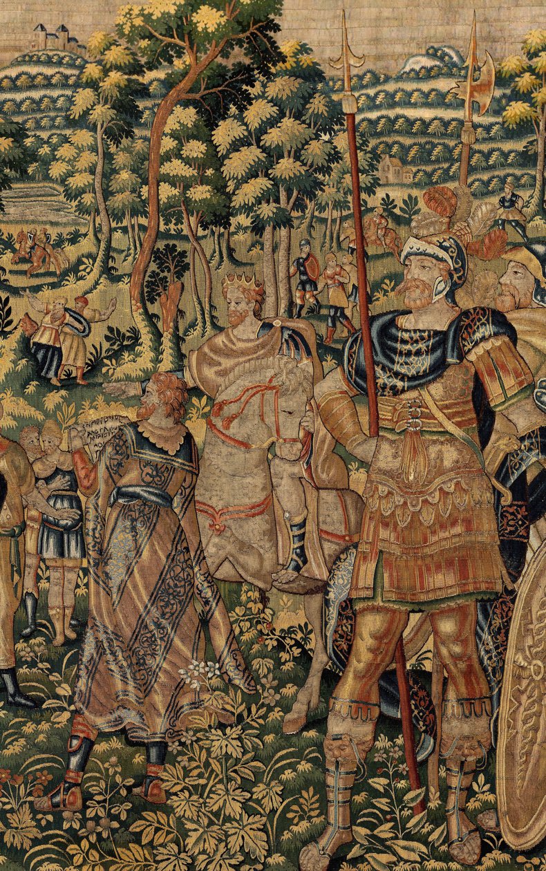 Tarina Cyrus II Suuresta, n. 1590 (kuvakudos) tekijältä Belgian School