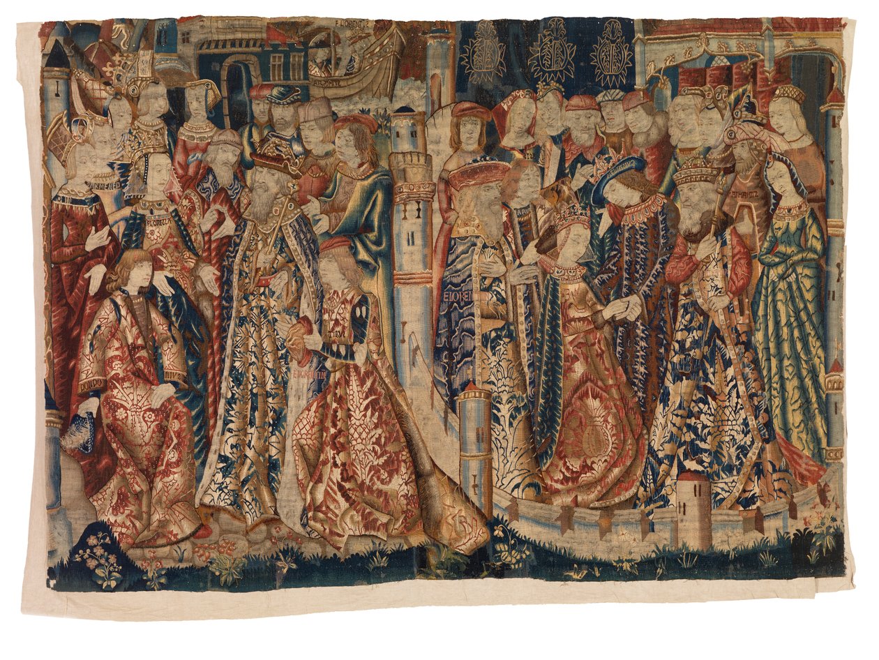 Kuvakudos, Kihlaus ja avioliitto "Les Fiancailles et le Marriage de Marie de Bourgogne et de Maximilien", Tournaista tai Brysselistä tekijältä Belgian School