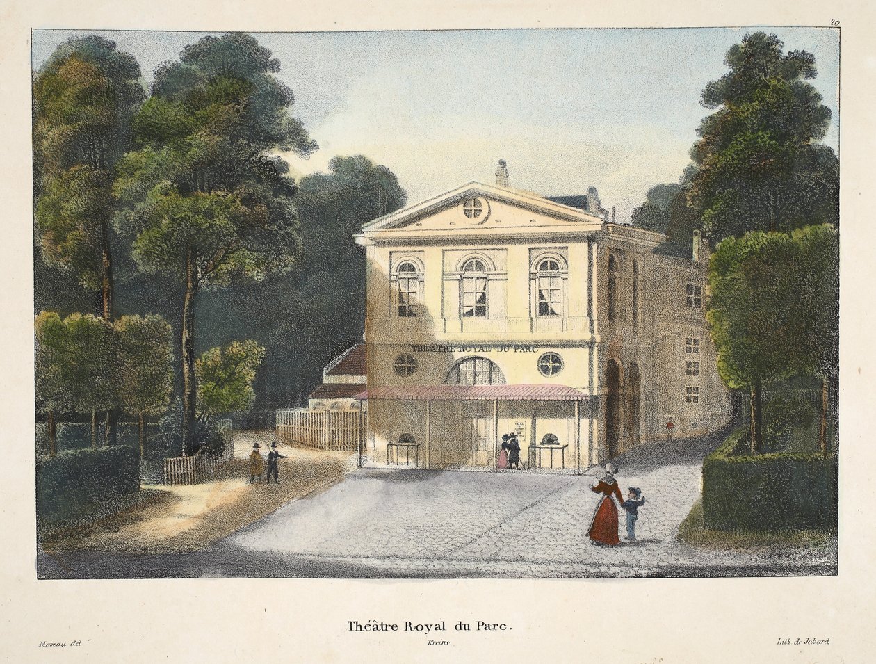 Royal Park Theatre, n. 1895 (photochrom) tekijältä Belgian School