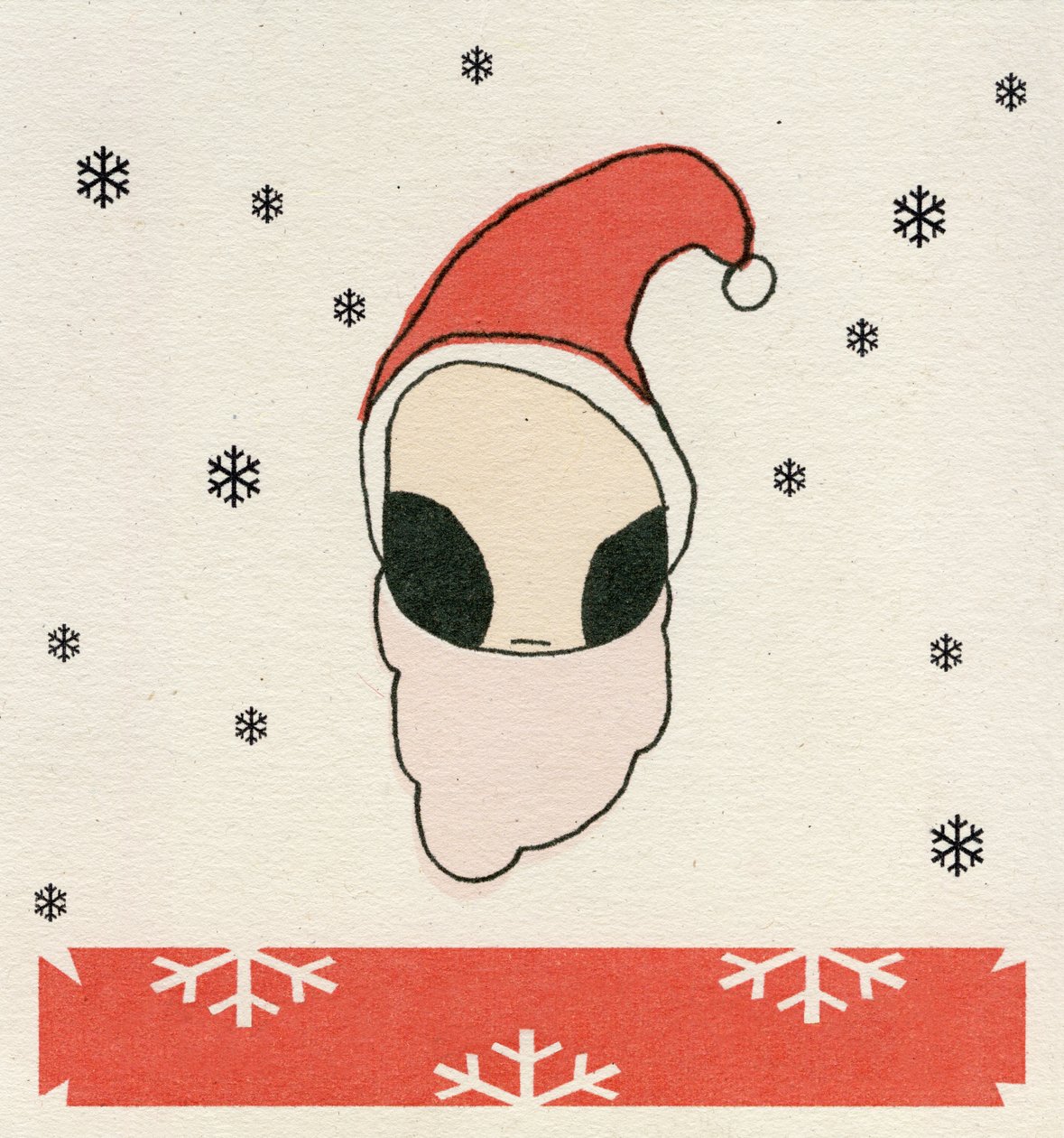 Santa Disguise, 2008, (digitaalinen printti paperille) tekijältä Bella Larsson