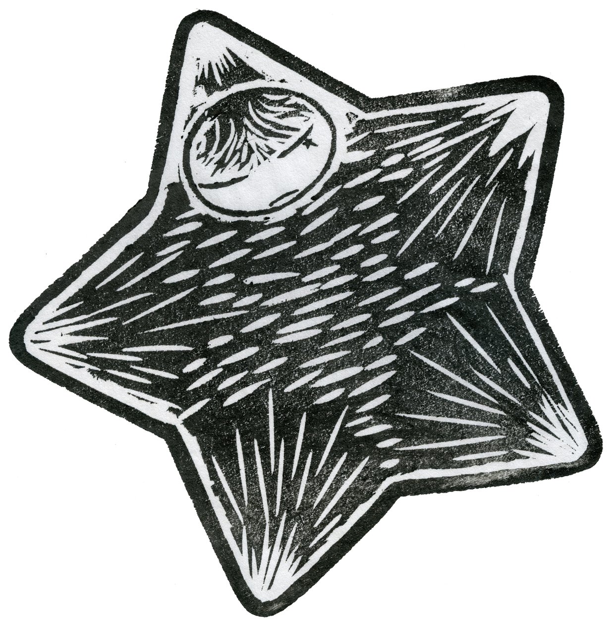 Star Child, 2013 (vesiväri washille) tekijältä Bella Larsson