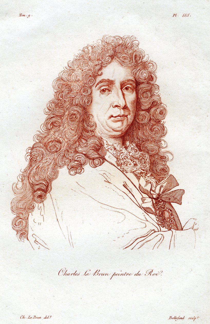 Charles le Brun, ranskalainen barokin aikakauden taidemaalari, 1800-luku. tekijältä Bellefond