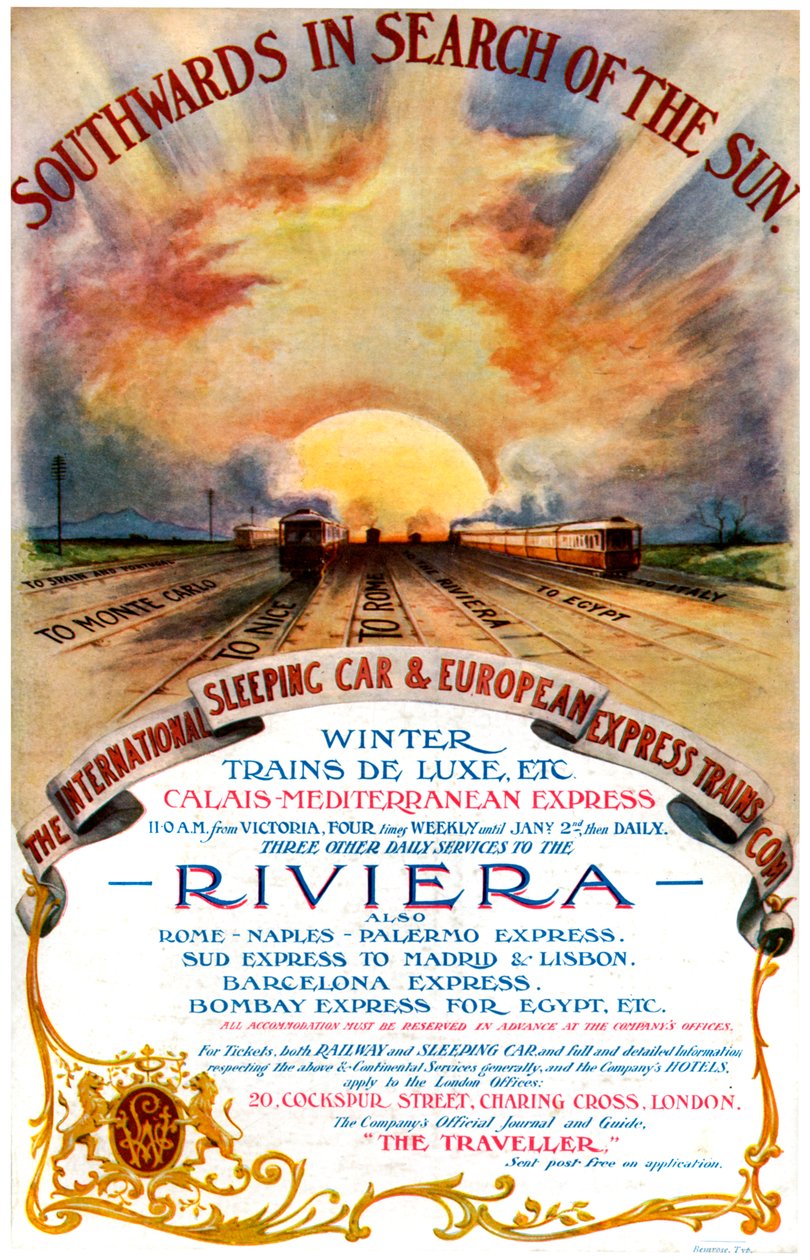"Etelään aurinkoa etsimässä", 1905. tekijältä Bemrose