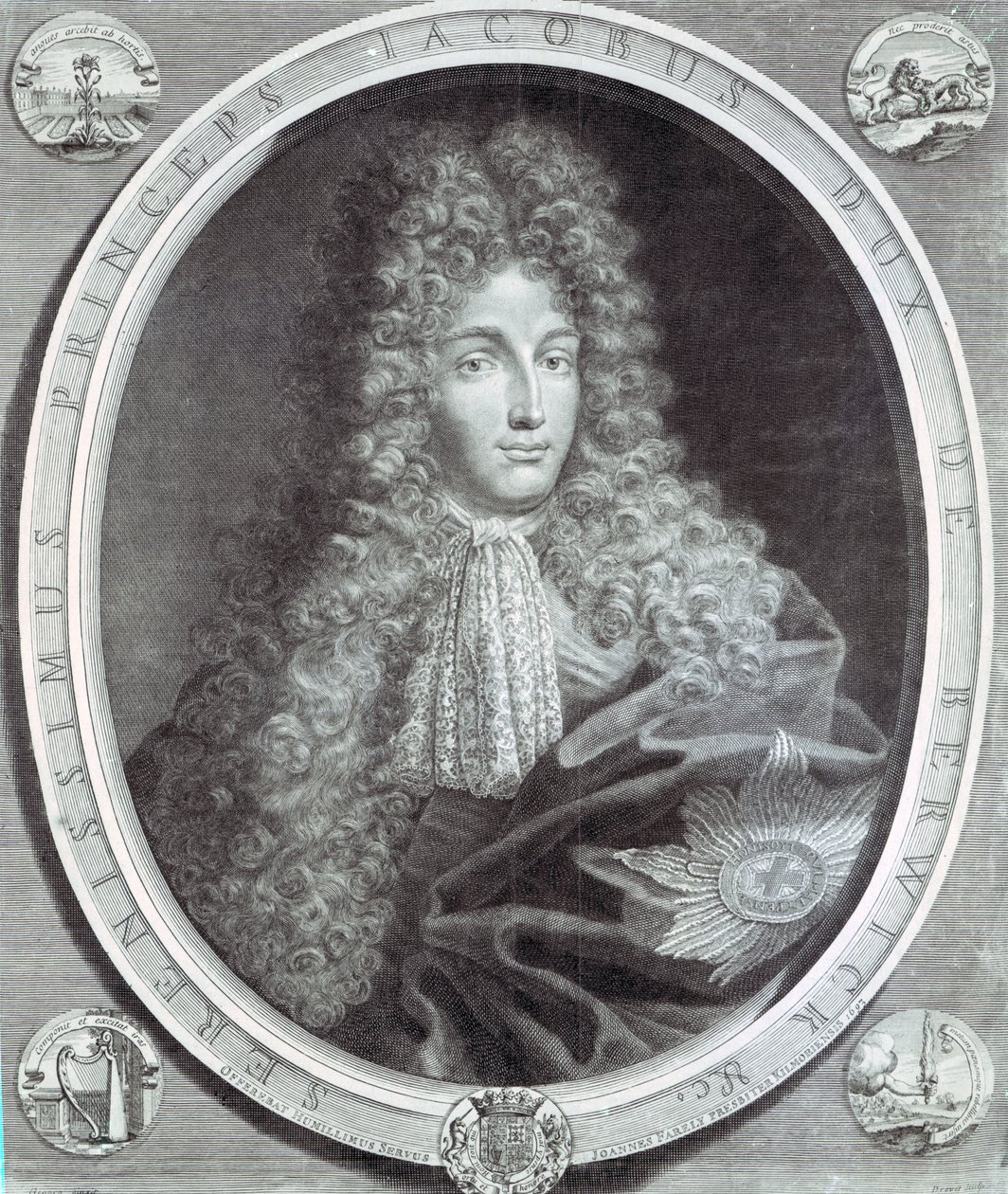 James Fitzjames, Berwickin herttua Pierre Drevetin kaiverrus, 1693 (etsaus ja kaiverrus) tekijältä Benedetto the Younger Gennari