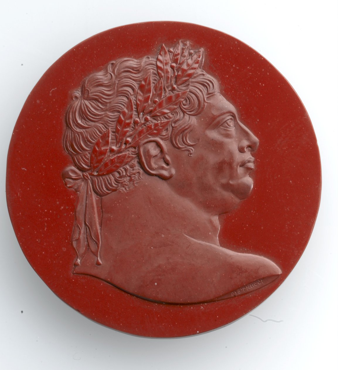 Yrjö III:n kamee, 1816 (jaspis) tekijältä Benedetto Pistrucci