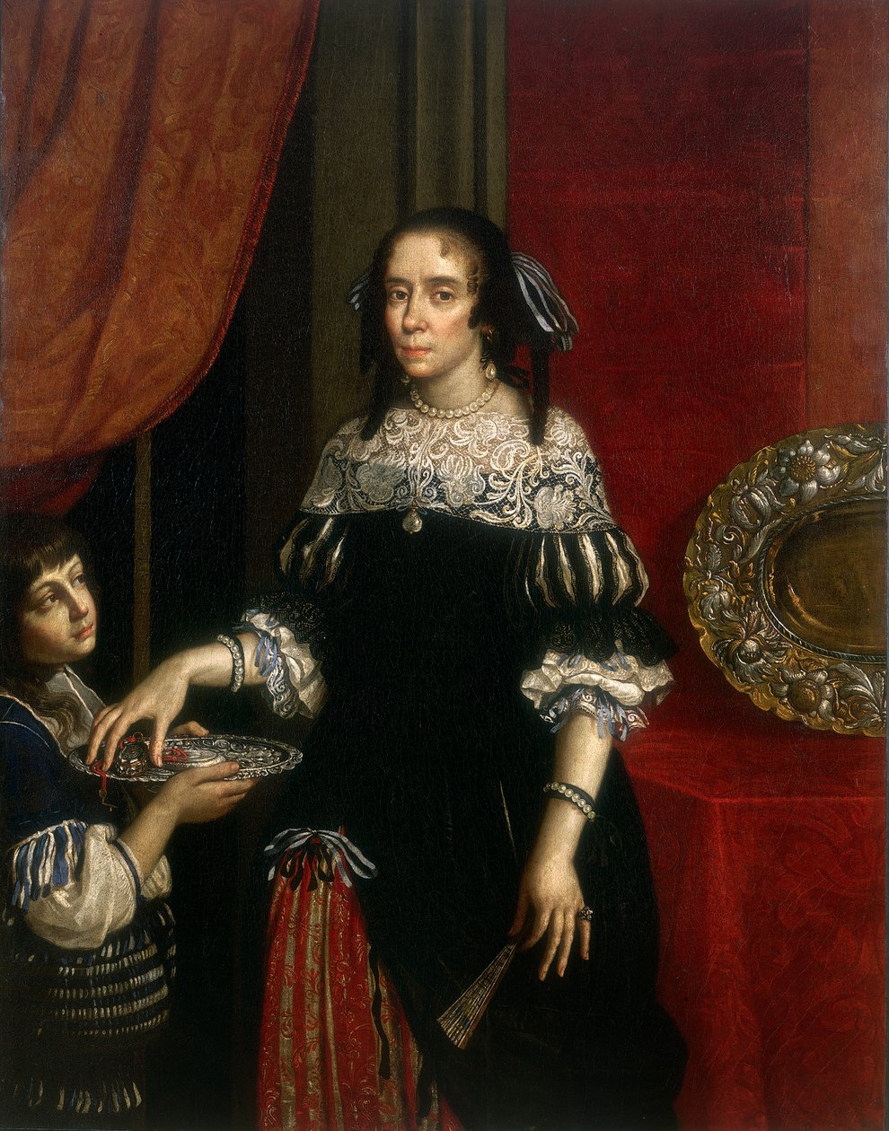 Novellaran kreivitär Gonzagan muotokuva tekijältä Benedetto and Cesare 1637 88 Gennari