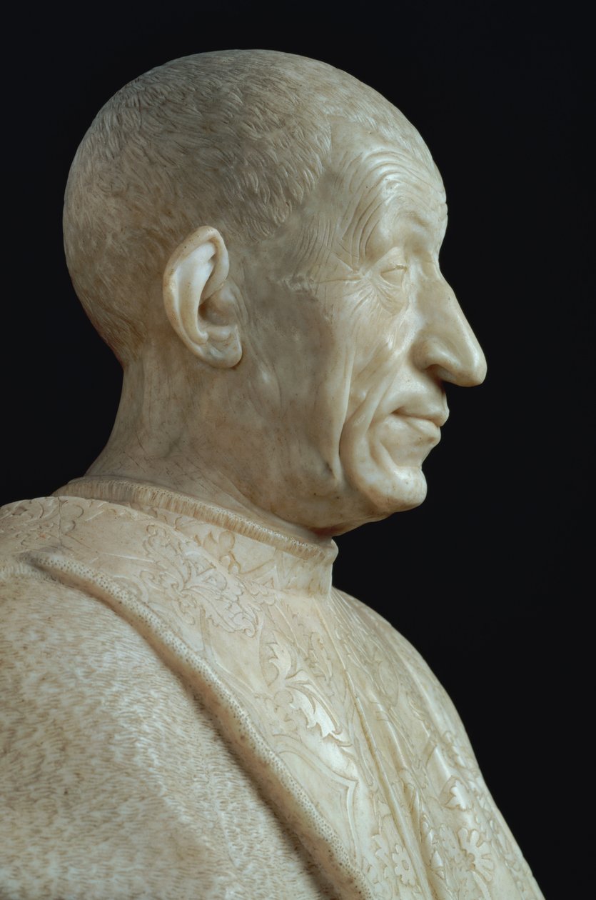 Pietro Mellinin rintakuva, 1474 (marmori) tekijältä Benedetto da Maiano