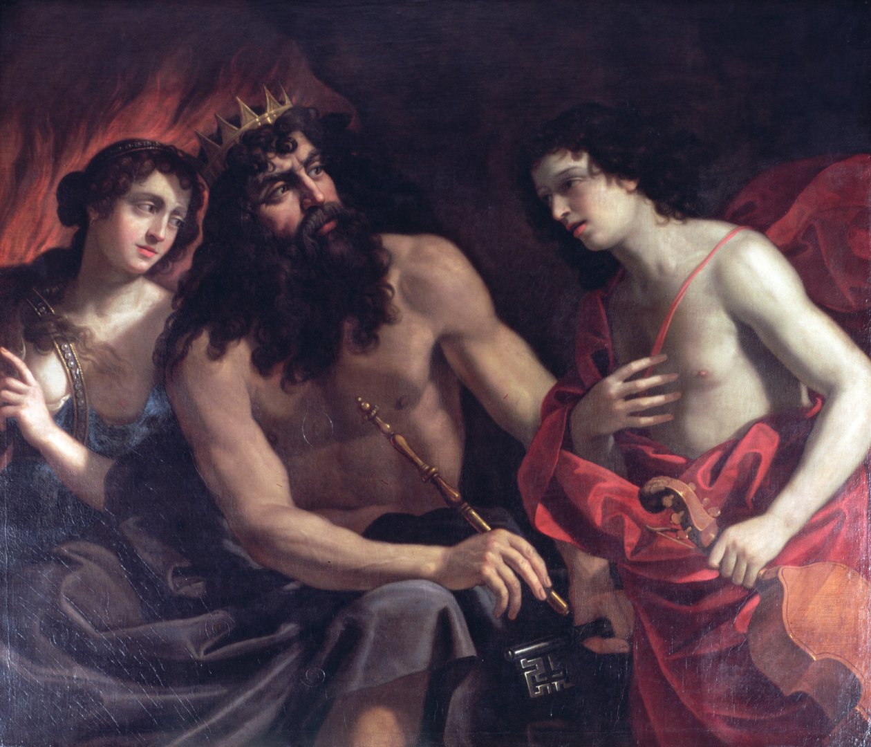 Pluto, Orpheus ja Eurydike tekijältä Benedetto the Elder Gennari