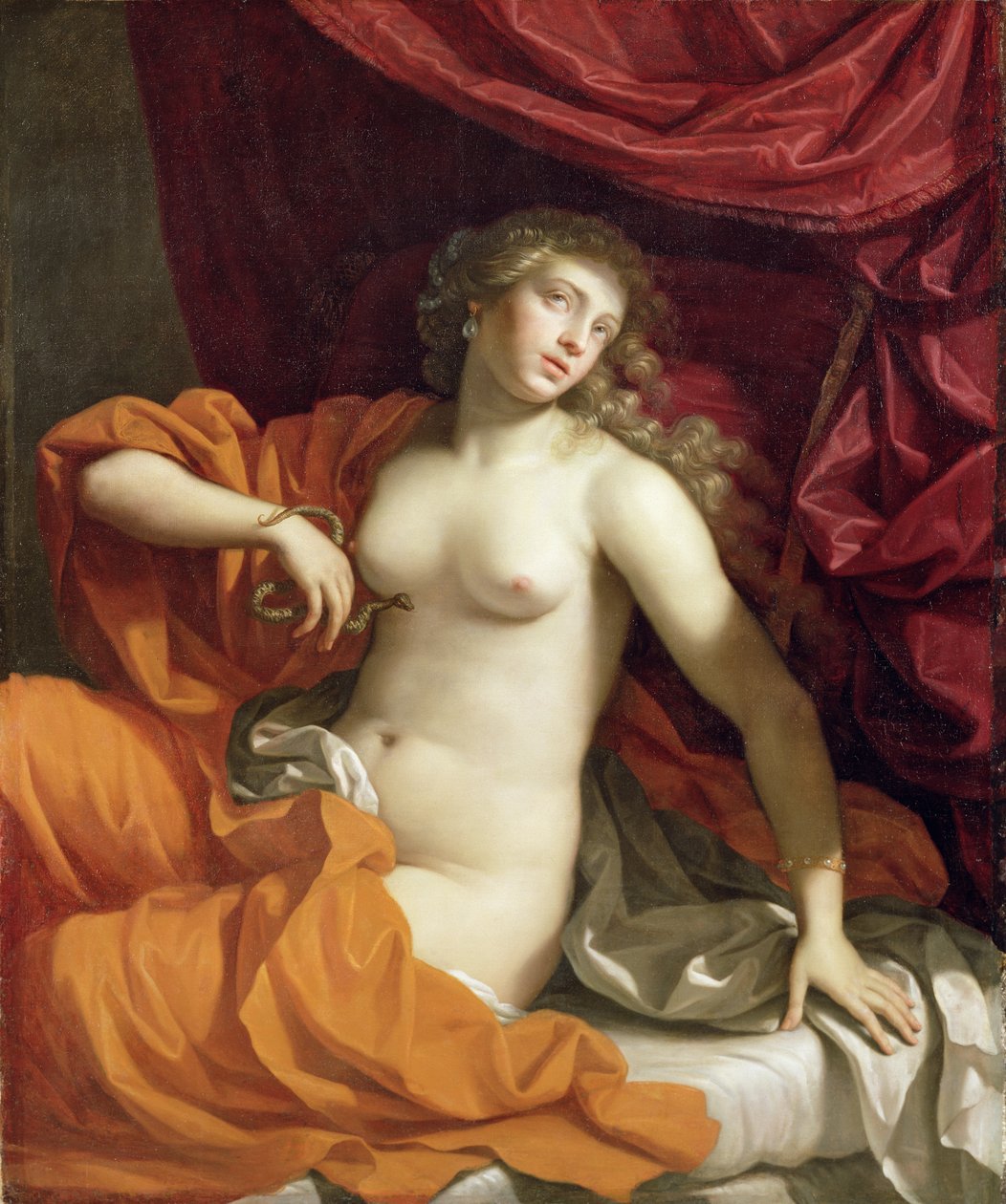 Kleopatra, n. 1674-1675 tekijältä Benedetto the Younger Gennari
