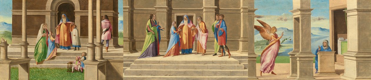 Neitsyen esittely ja häät sekä ilmestys, 15201525. tekijältä Benedetto Diana