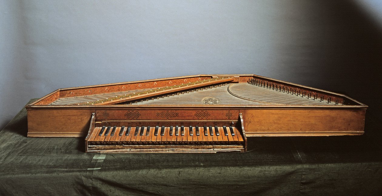 Spinetta, Venetsia 1568 (sekatekniikka) tekijältä Benedetto Floriani.