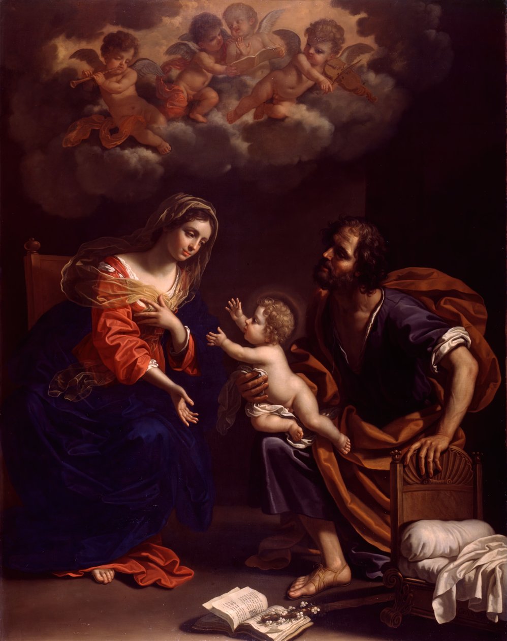 Pyhä perhe, 1682. tekijältä Benedetto Gennari