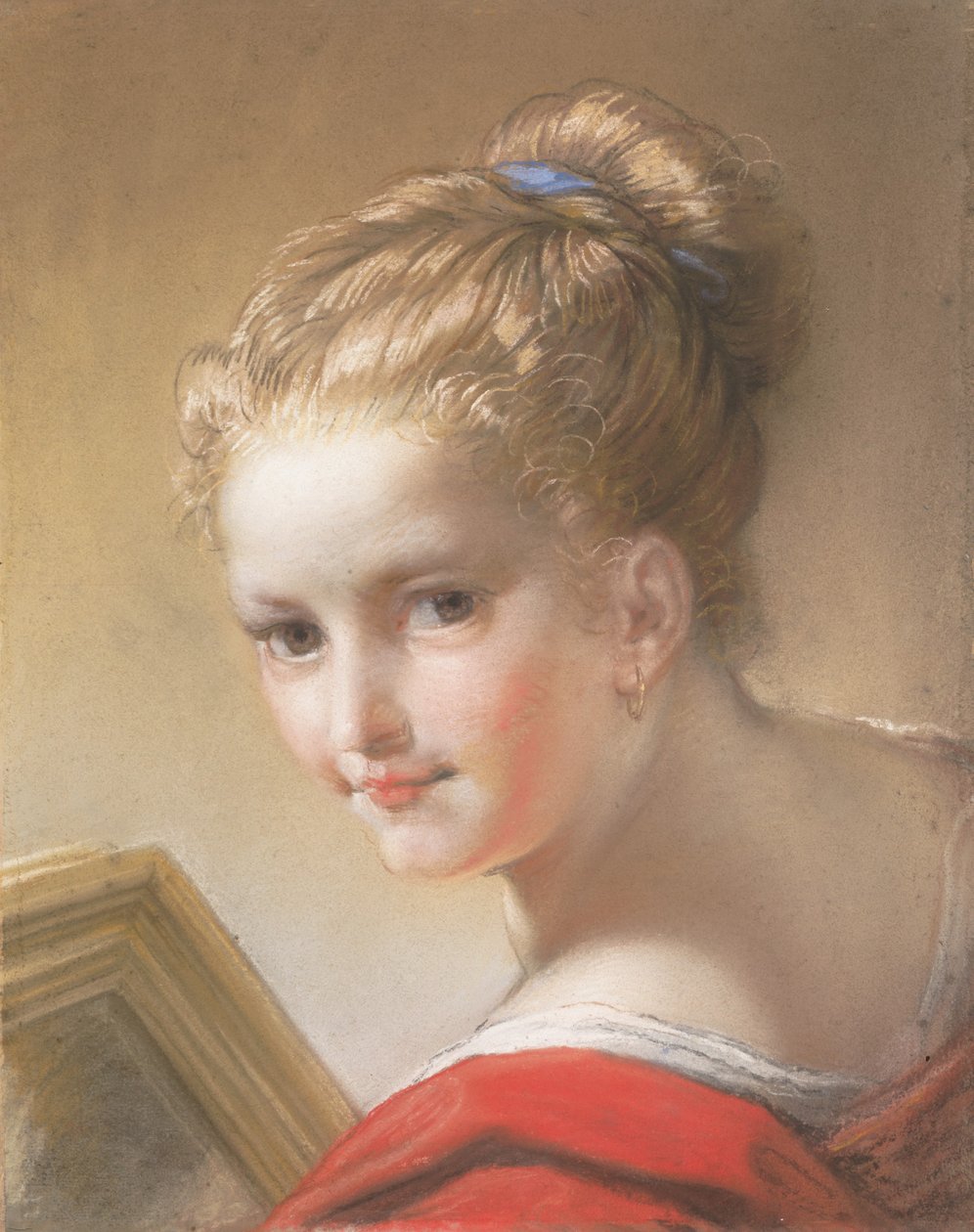 Tutkimus tytöstä punaisessa, 1717. tekijältä Benedetto Luti