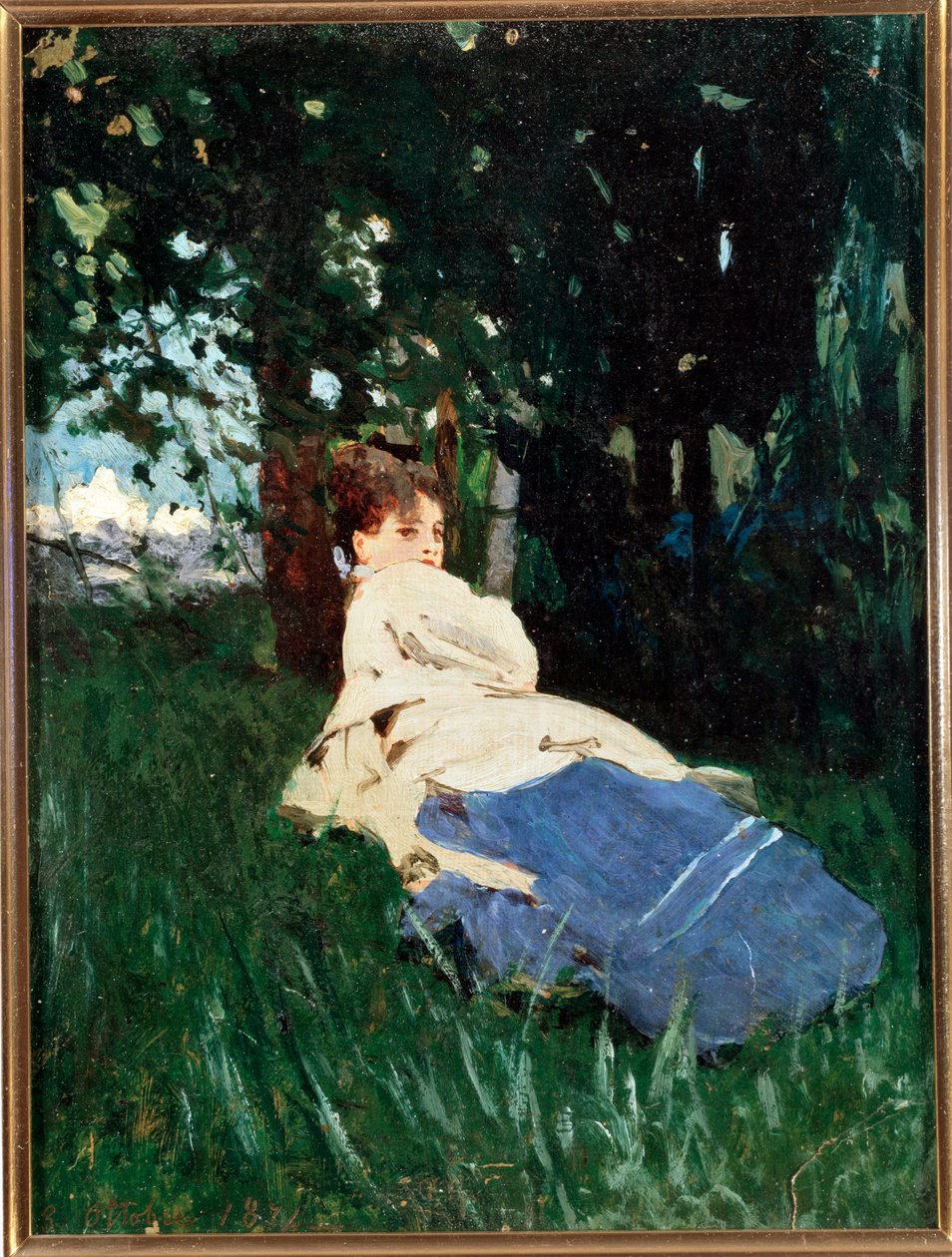 Donna Erminia (öljy kankaalle tekijältä Benedetto Musso
