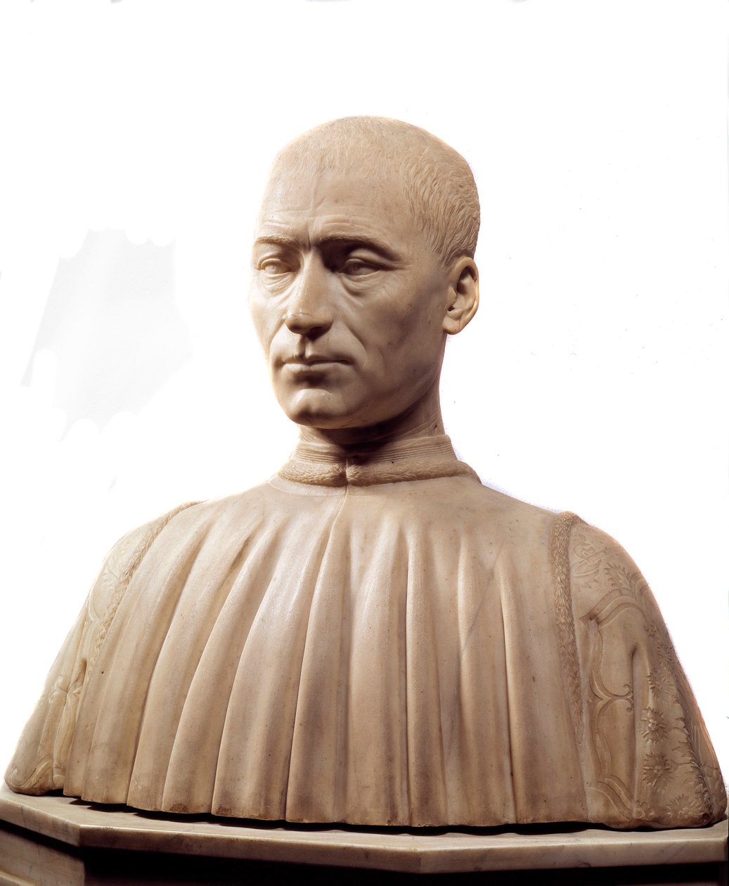 Philippe Strozzin (tai Filippon) (1489-1538), italialaisen condottierin ja poliitikon rintakuva. Benedetto da Maianon (1442-1497) marmoriveistos 1400-luvun Pariisi, Louvre-museo. tekijältä Benedetto da Maiano