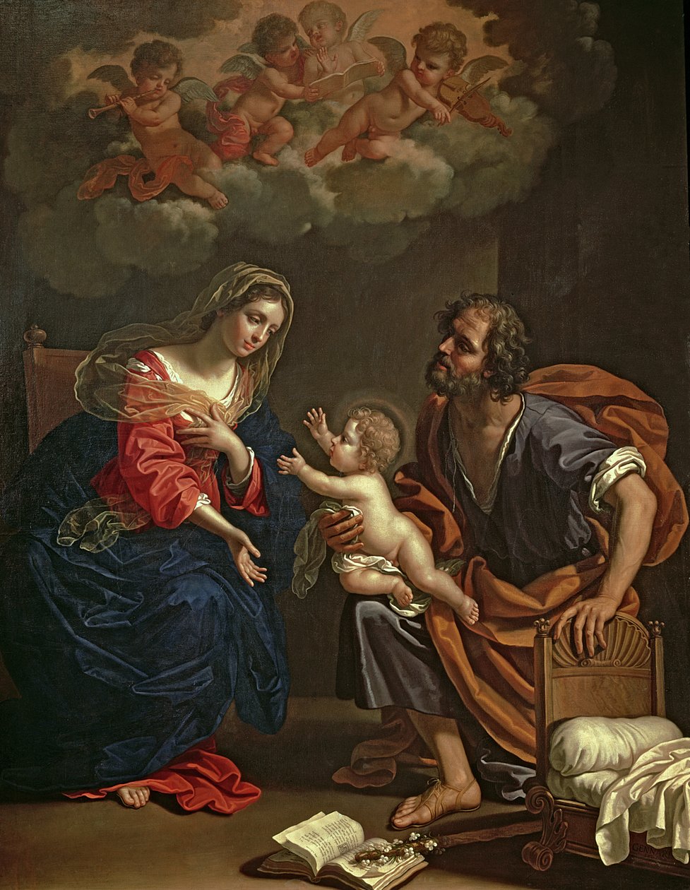 Pyhä perhe tekijältä Benedetto the Younger Gennari