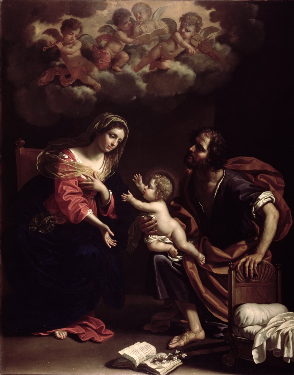 Pyhä perhe, 1682 tekijältä Benedetto the Younger Gennari