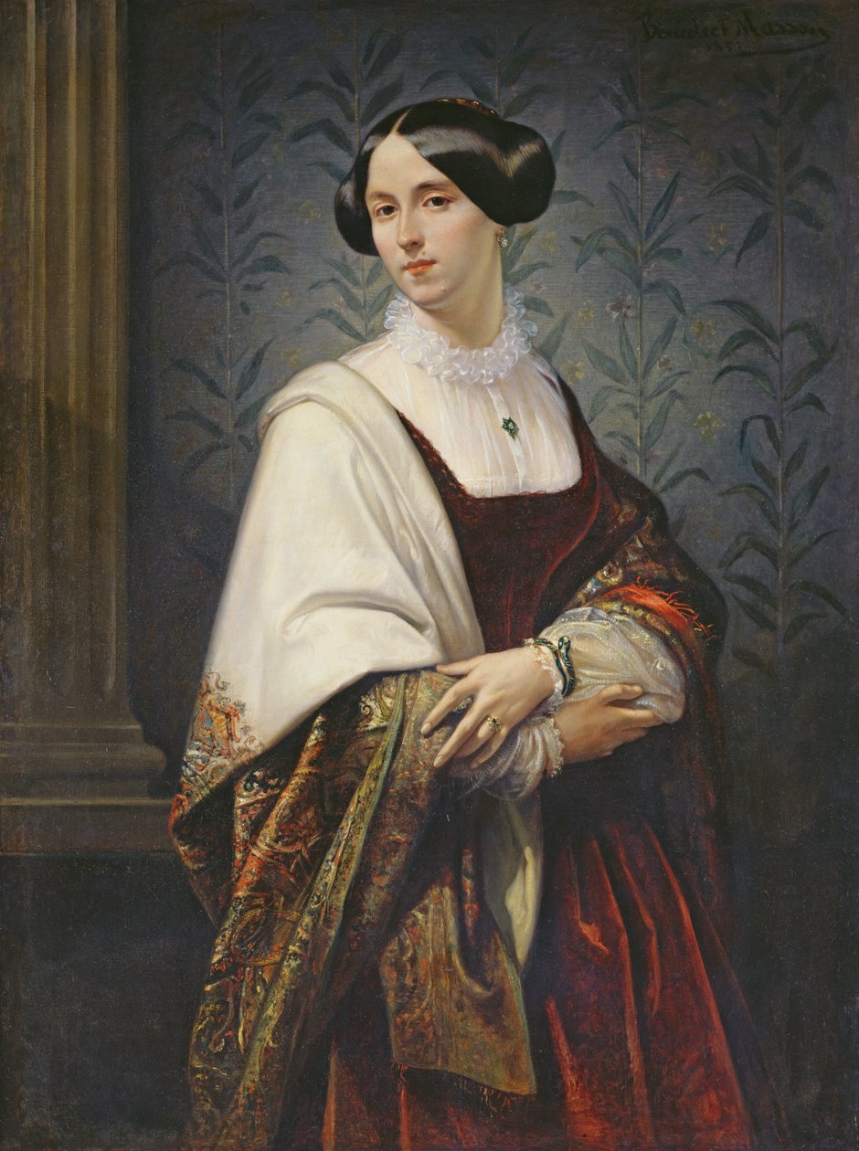 Naisen muotokuva, 1853 tekijältä Benedict Masson