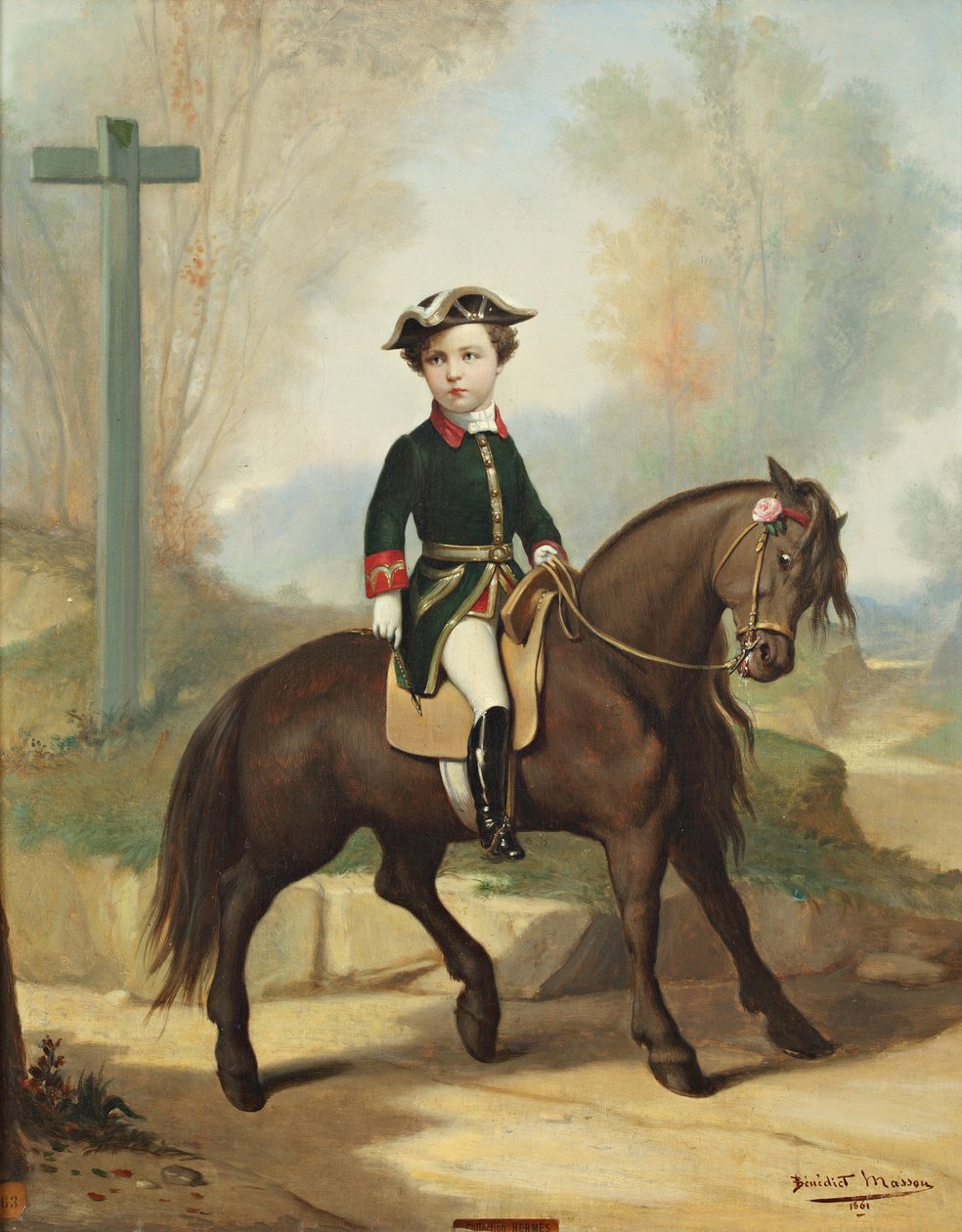 Louis-Napoléon Bonaparten ratsastusmuotokuva 1856-1879, Prince Imperial, 1861. tekijältä Benedict Masson