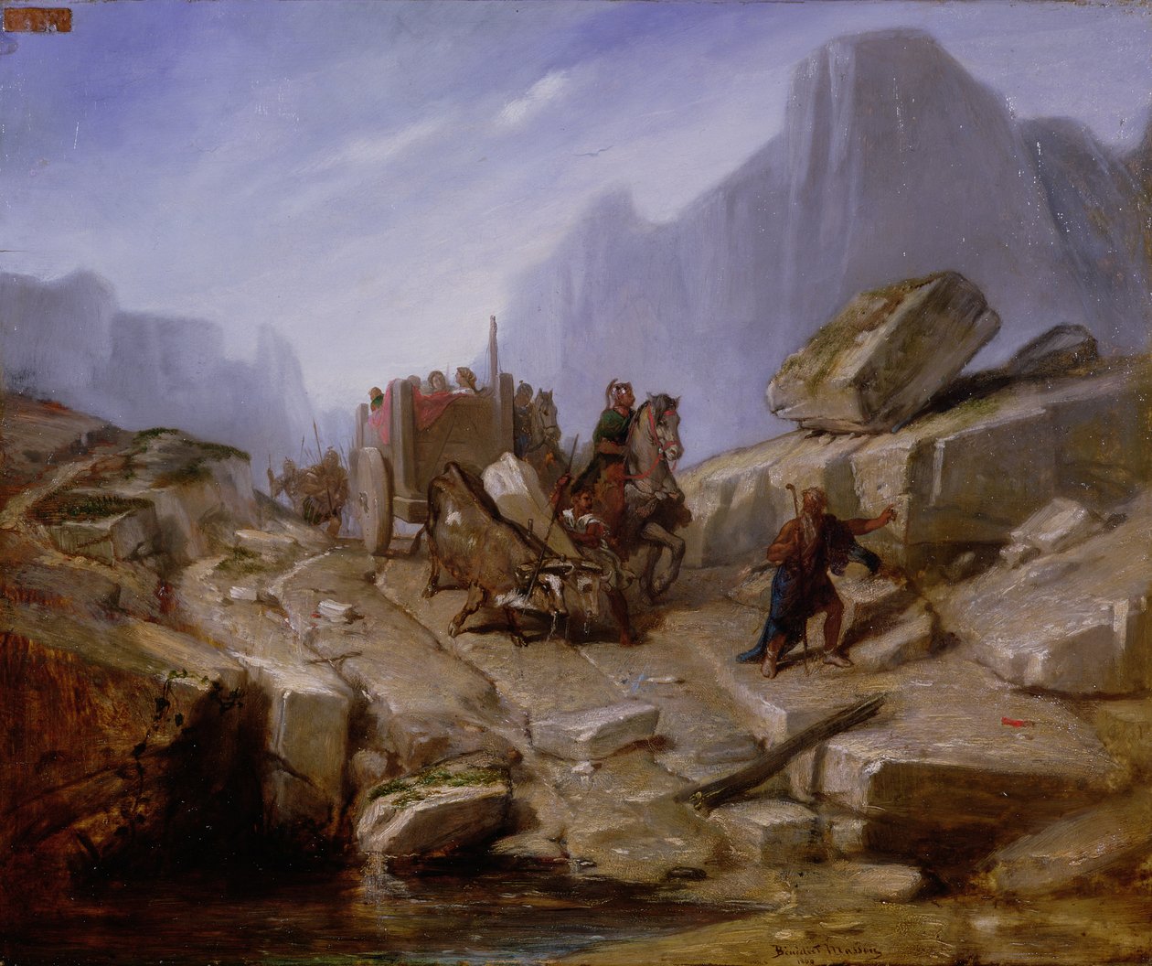 Hannibalin ja hänen armeijansa Thelesian valtaaminen, 1860 tekijältä Benedict Masson