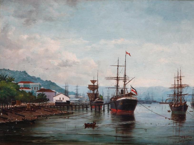 Porto de Santos tekijältä Benedito Calixto