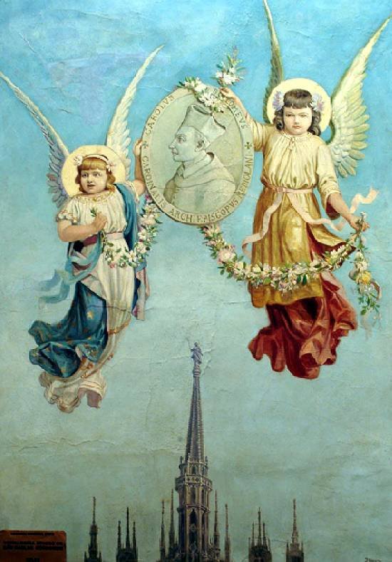 Todellinen kuva Saint Charles Borromeo Portugalista: Verdadeira Efigie de Sao Carlos Borromeu tekijältä Benedito Calixto