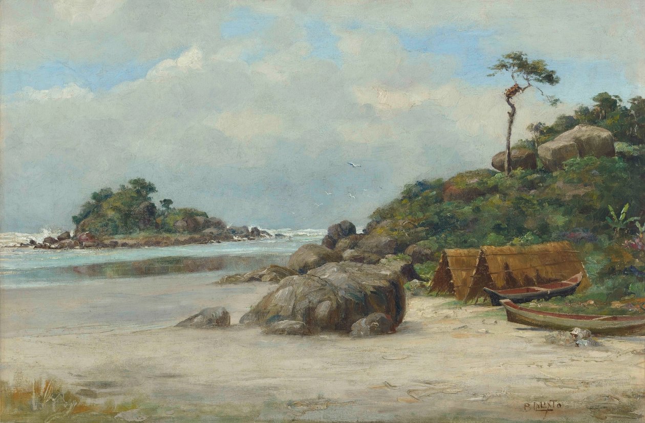 Benedito Calixto - Prainha - Itanhaém (Praia de Itanhaém, SP), 1892 tekijältä Benedito Calixto