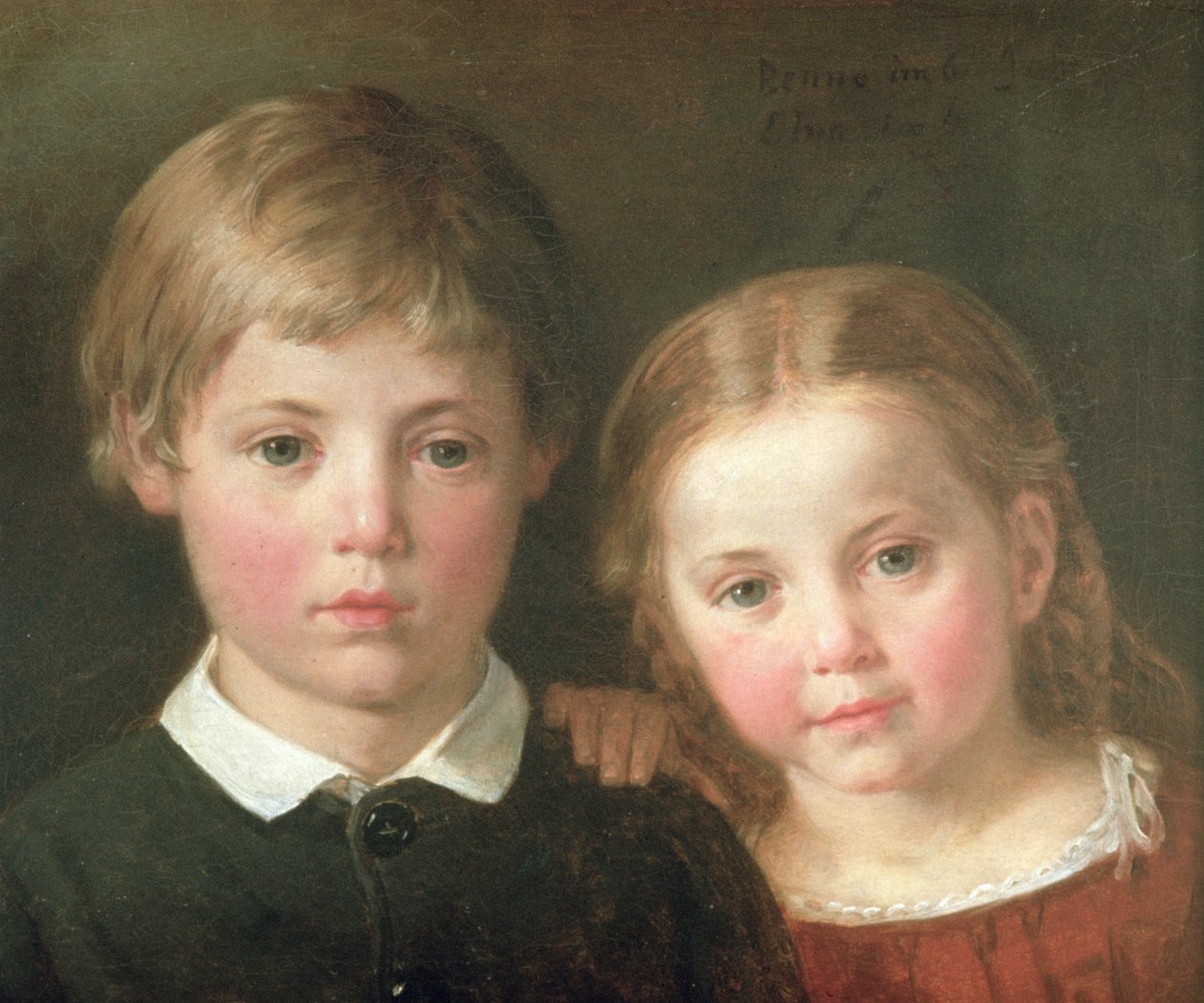 Benno kuusi vuotta ja Elna neljä vuotta, 1864 tekijältä Bengt Nordenberg