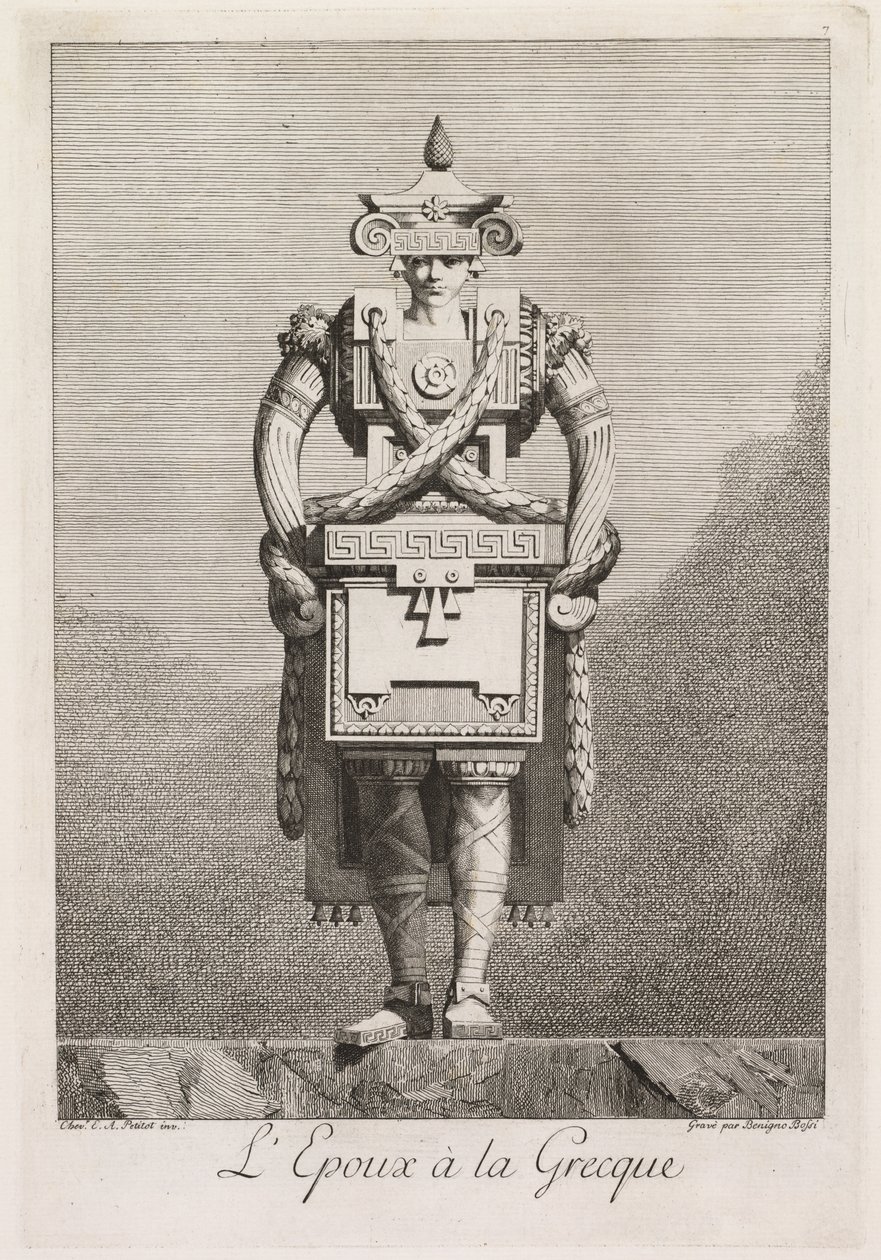 Masquerade à la Grecque: Sulhanen à la Grecque -levy 7, 1771. tekijältä Benigno Bossi