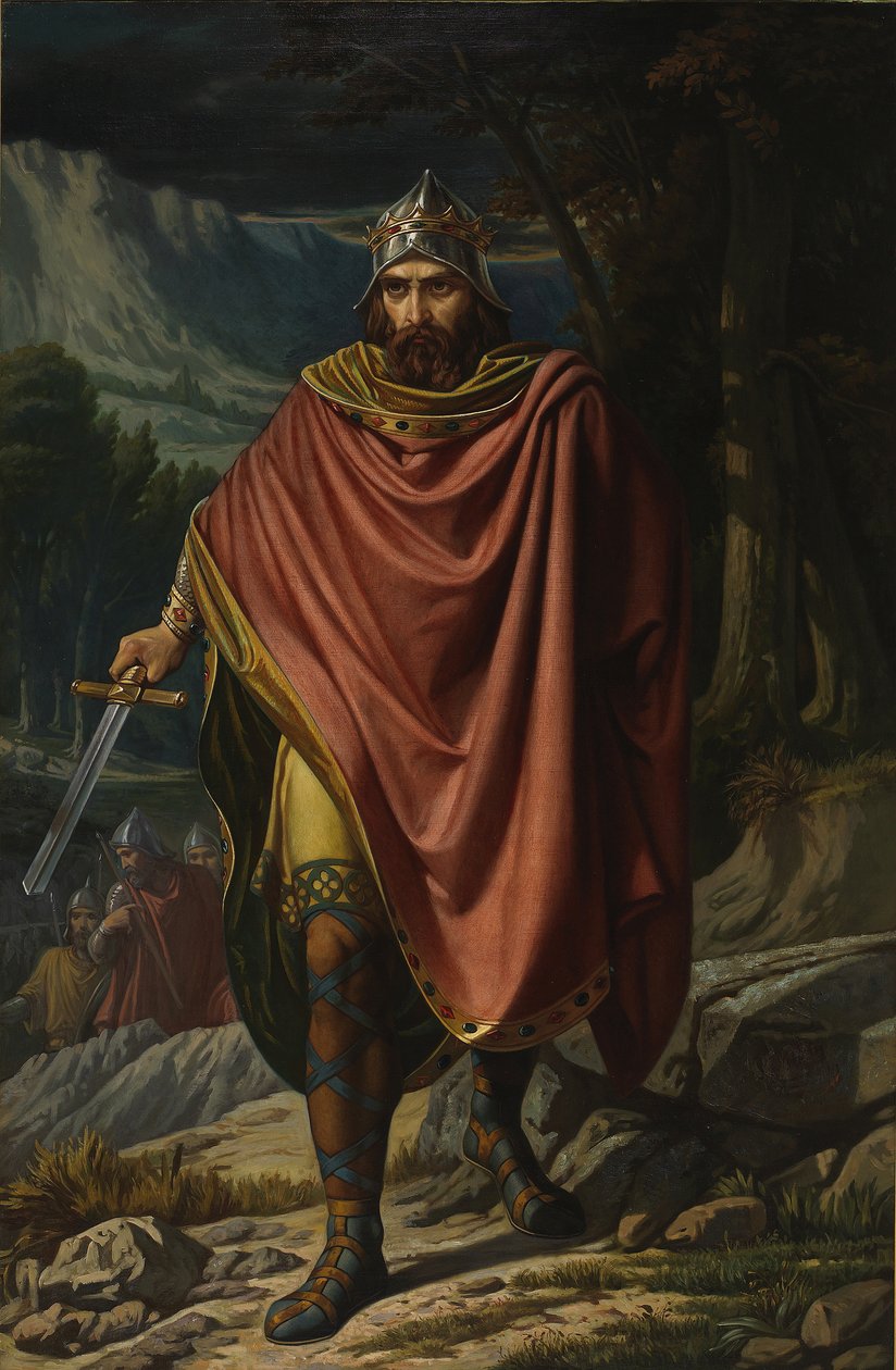 Witteric, visigoottilainen kuningas, 1800-luvun puoliväli tekijältä Benito Soriano Murillo