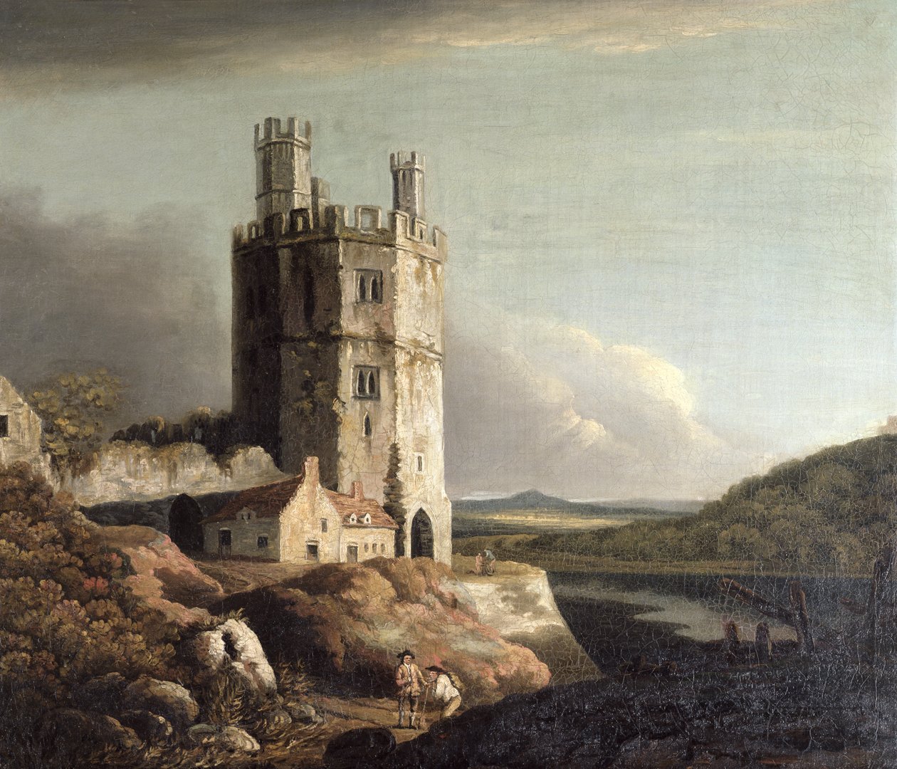 Kotkatorni, Caernarvonin linna, 1802 tekijältä Benjamin Barker