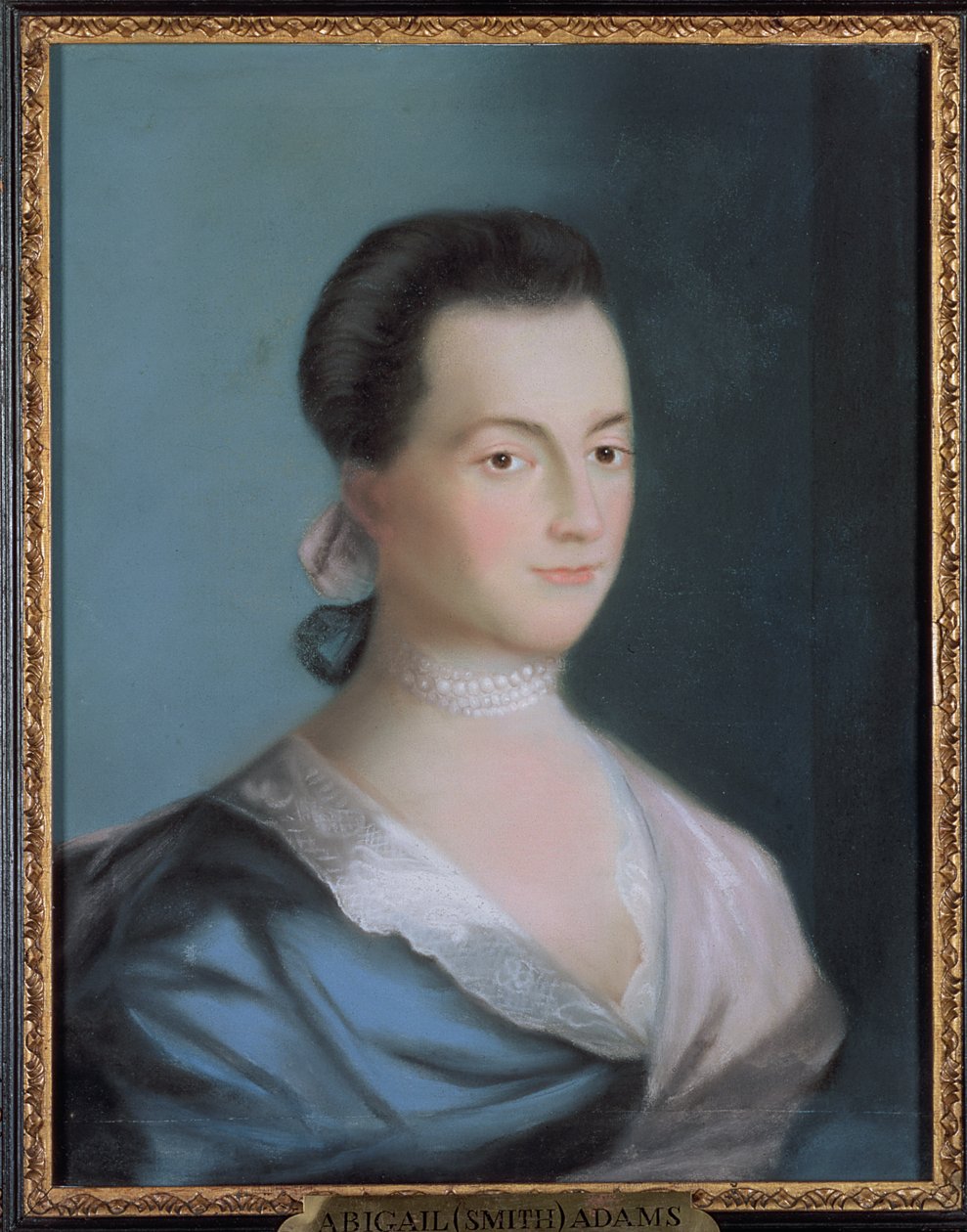 Abigail Smith Adams, n. 1766 (pastelli paperille) tekijältä Benjamin Blyth