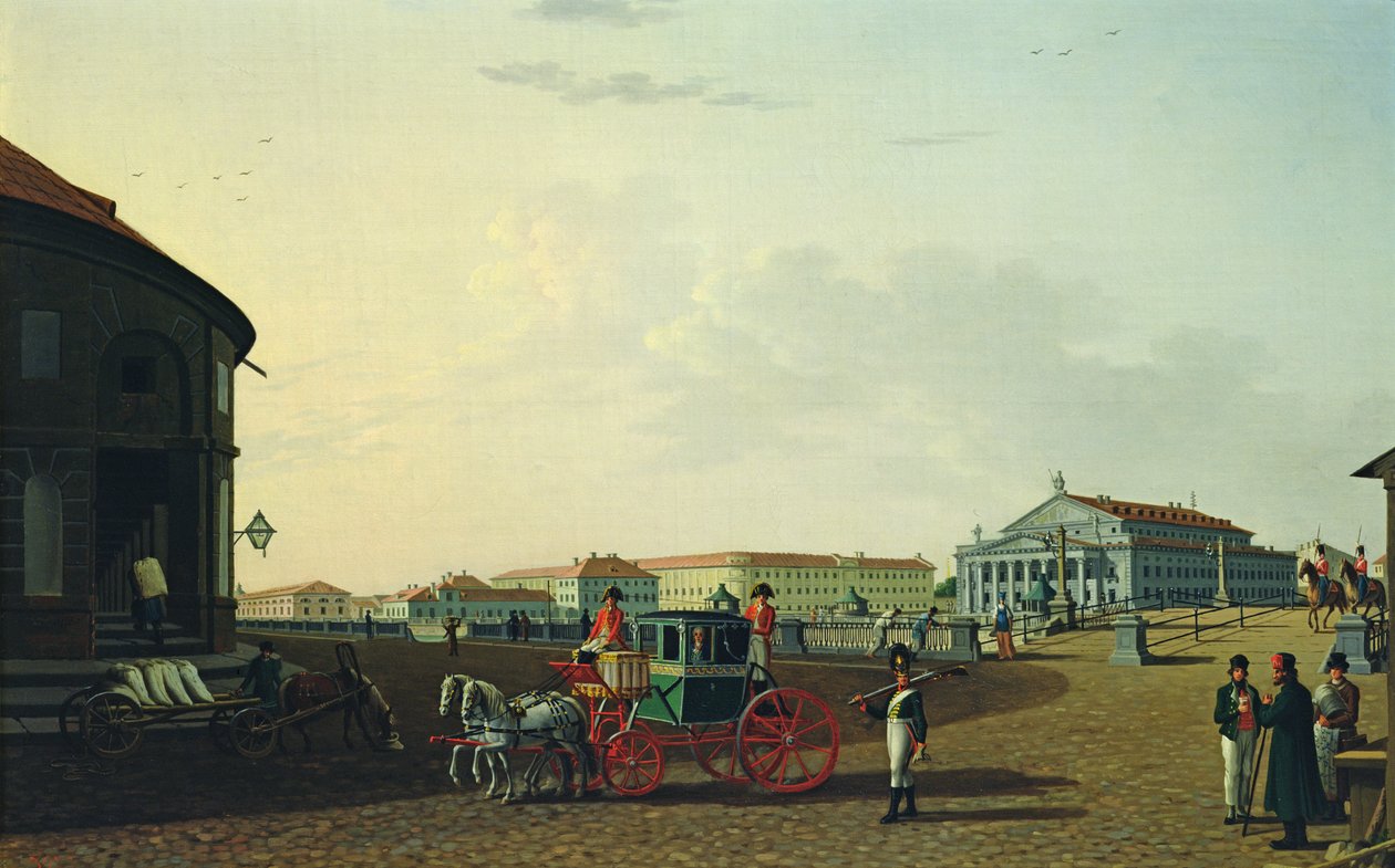 Bolshoi-teatteri Pietarissa, 1802 tekijältä Benjamin Patersson