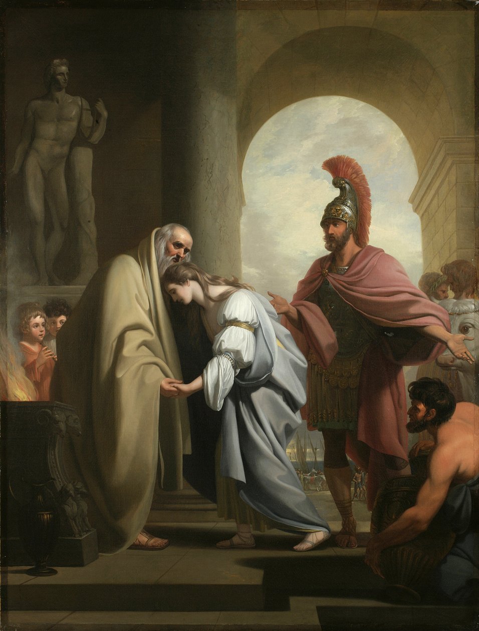 Chryseis palasi isänsä luo, 1771 tekijältä Benjamin West