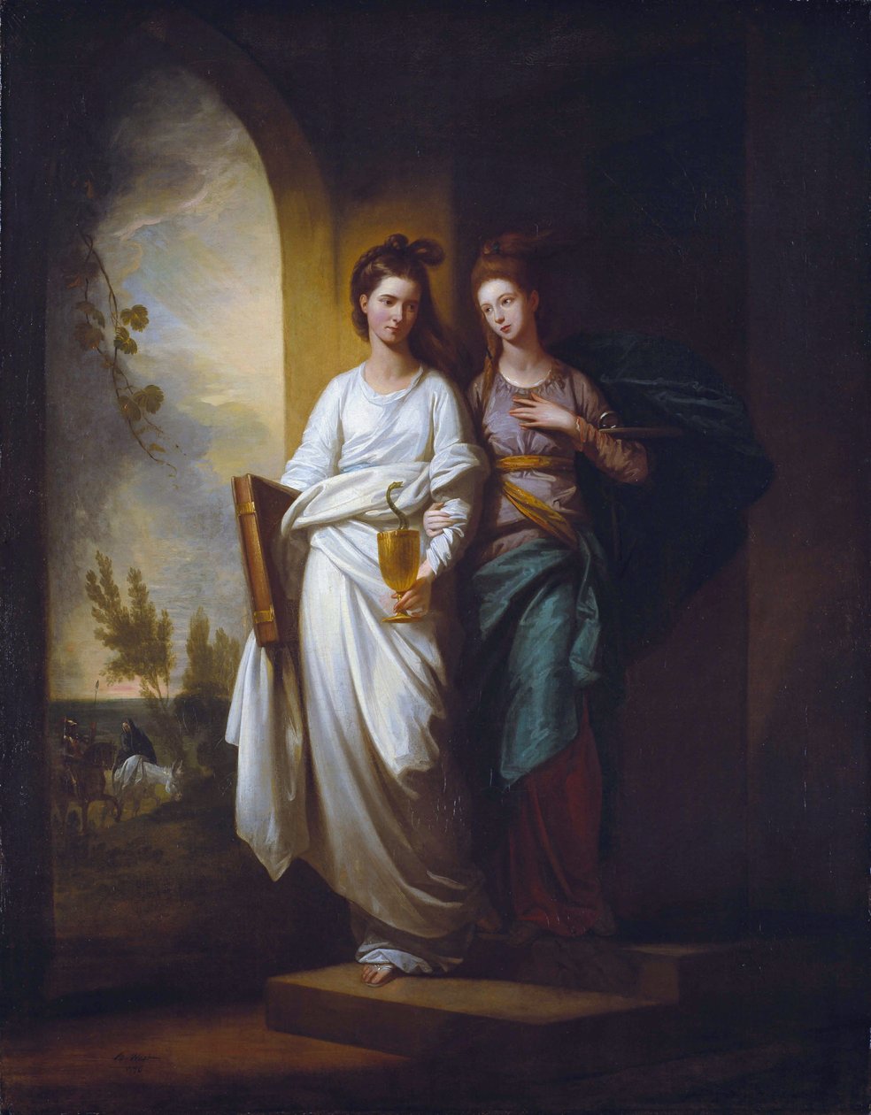 Fidelia ja Speranza (Usko ja toivo) tekijältä Benjamin West