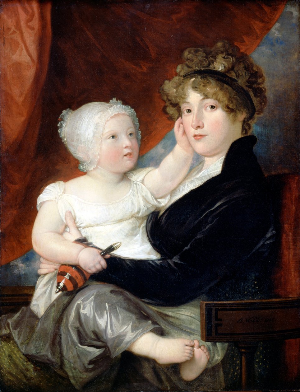 Rouva Benjamin West II poikansa Benjamin West III: n kanssa tekijältä Benjamin West