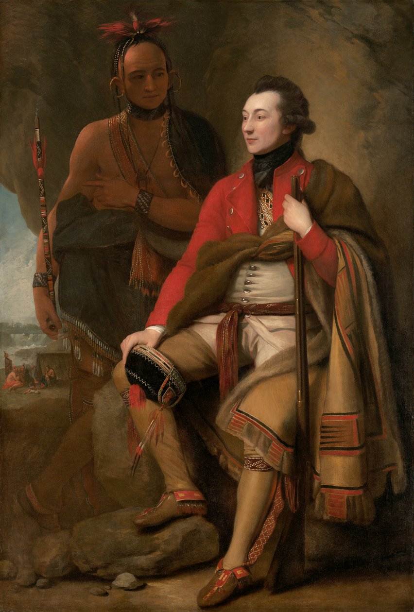 Porträt des eversti Guy Johnson tekijältä Benjamin West