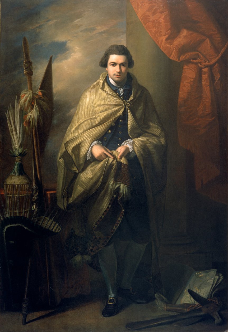 Sir Joseph Banks, 1773, kasvitieteilijä tekijältä Benjamin West