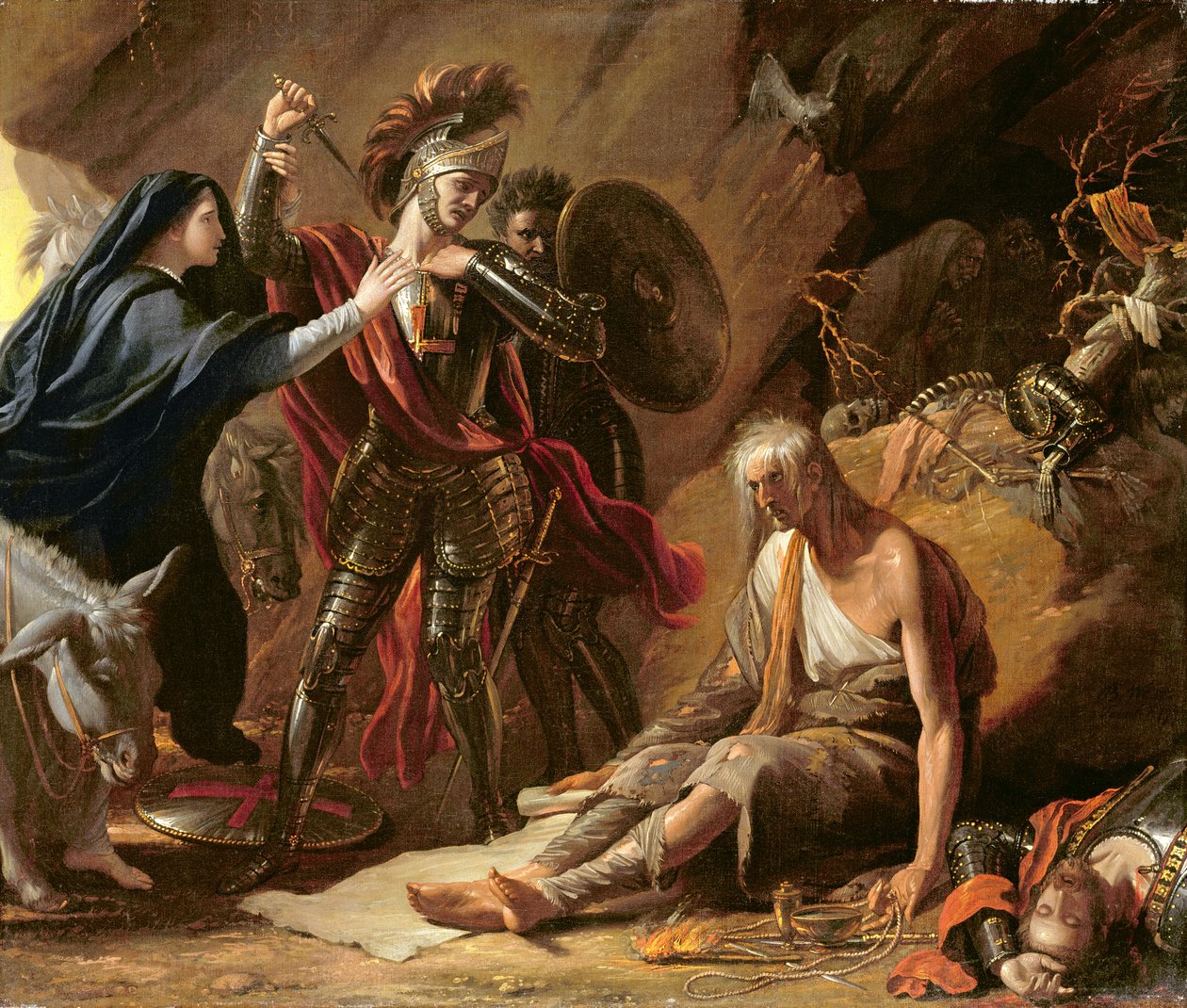Epätoivon luola, 1772 tekijältä Benjamin West