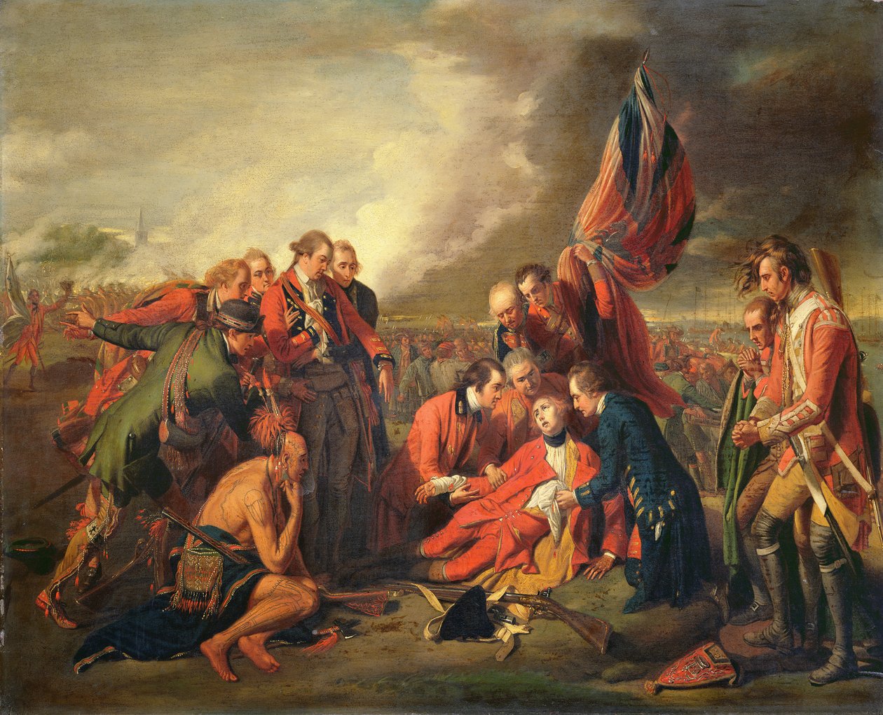 Kenraali Wolfen (1727-59) kuolema, noin 1771 tekijältä Benjamin West