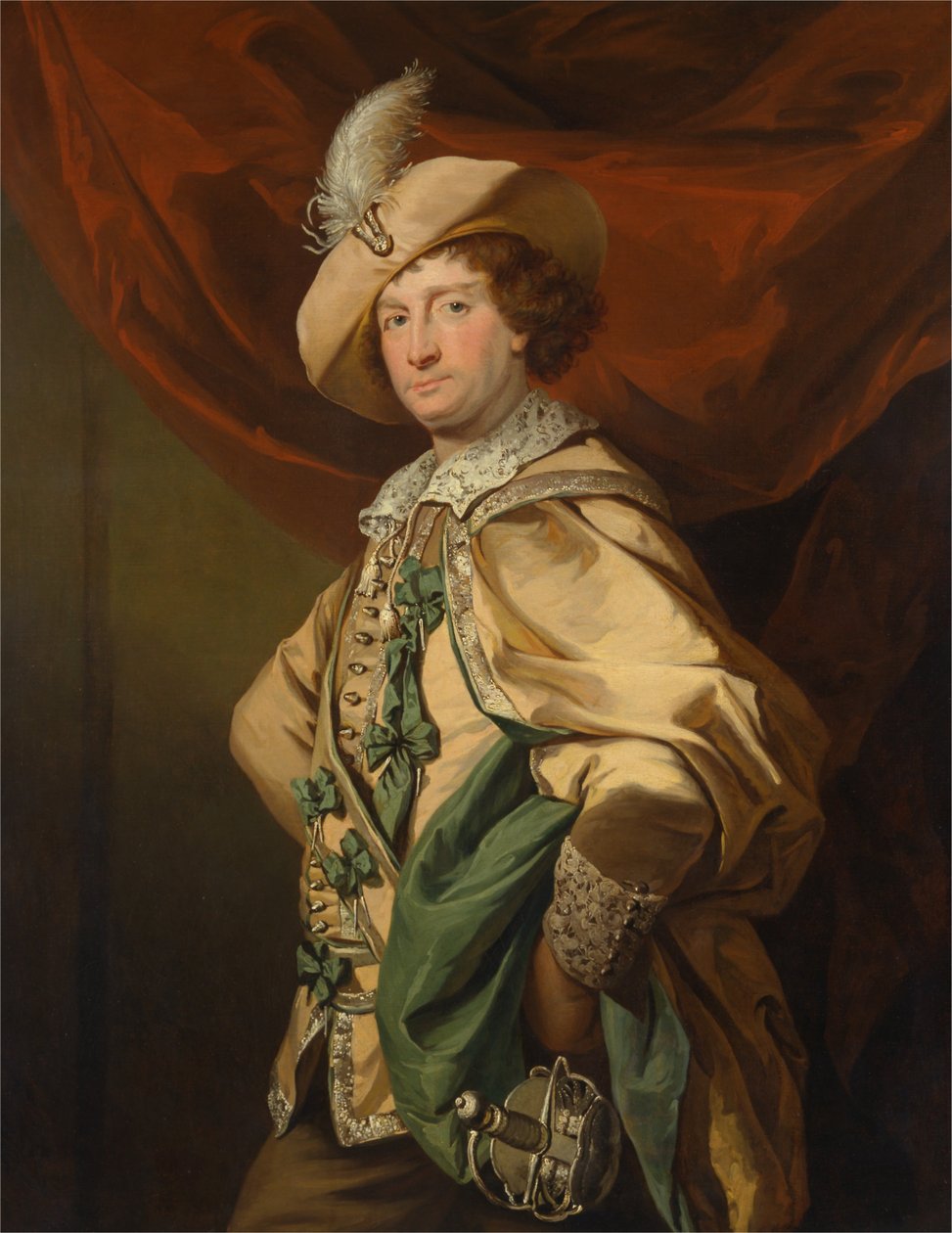 Henry Woodward Petruchiona elokuvassa Catherine ja Petruchio, Garrickin versio tekijältä Benjamin van der Gucht
