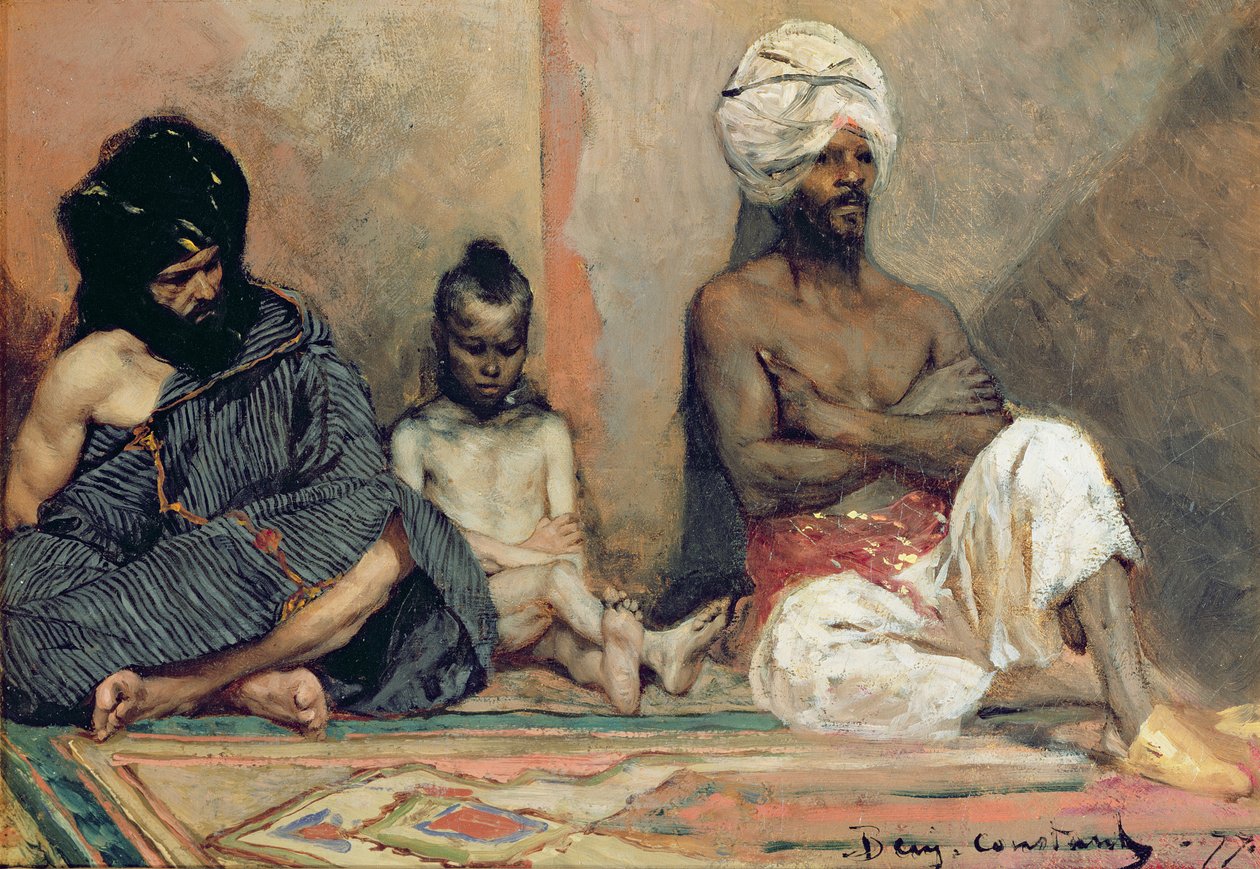 Istuvat arabit, 1877 tekijältä Benjamin 1845 1902 Constant