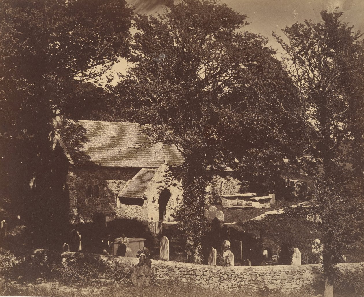 Bonchurch, 1850-luku. tekijältä Benjamin Brecknell Turner