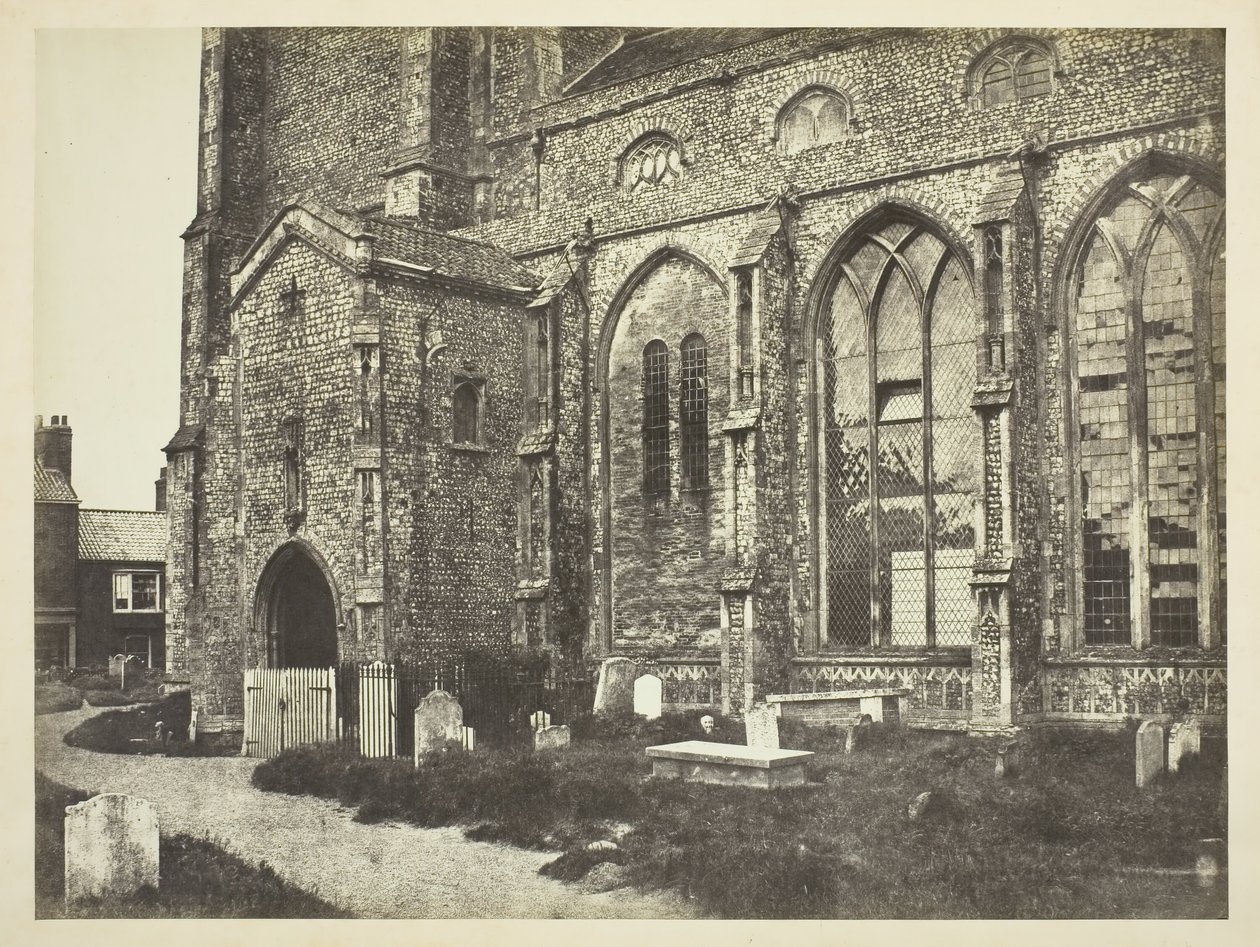Cromer-kirkon eteläpuoli, n. 1850-luku. tekijältä Benjamin Brecknell Turner