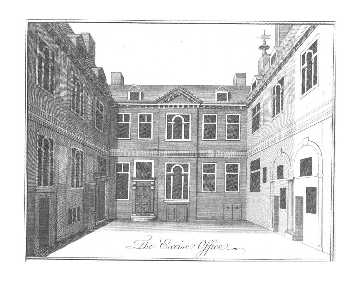 Valmisteverovirasto, c1756 tekijältä Benjamin Cole