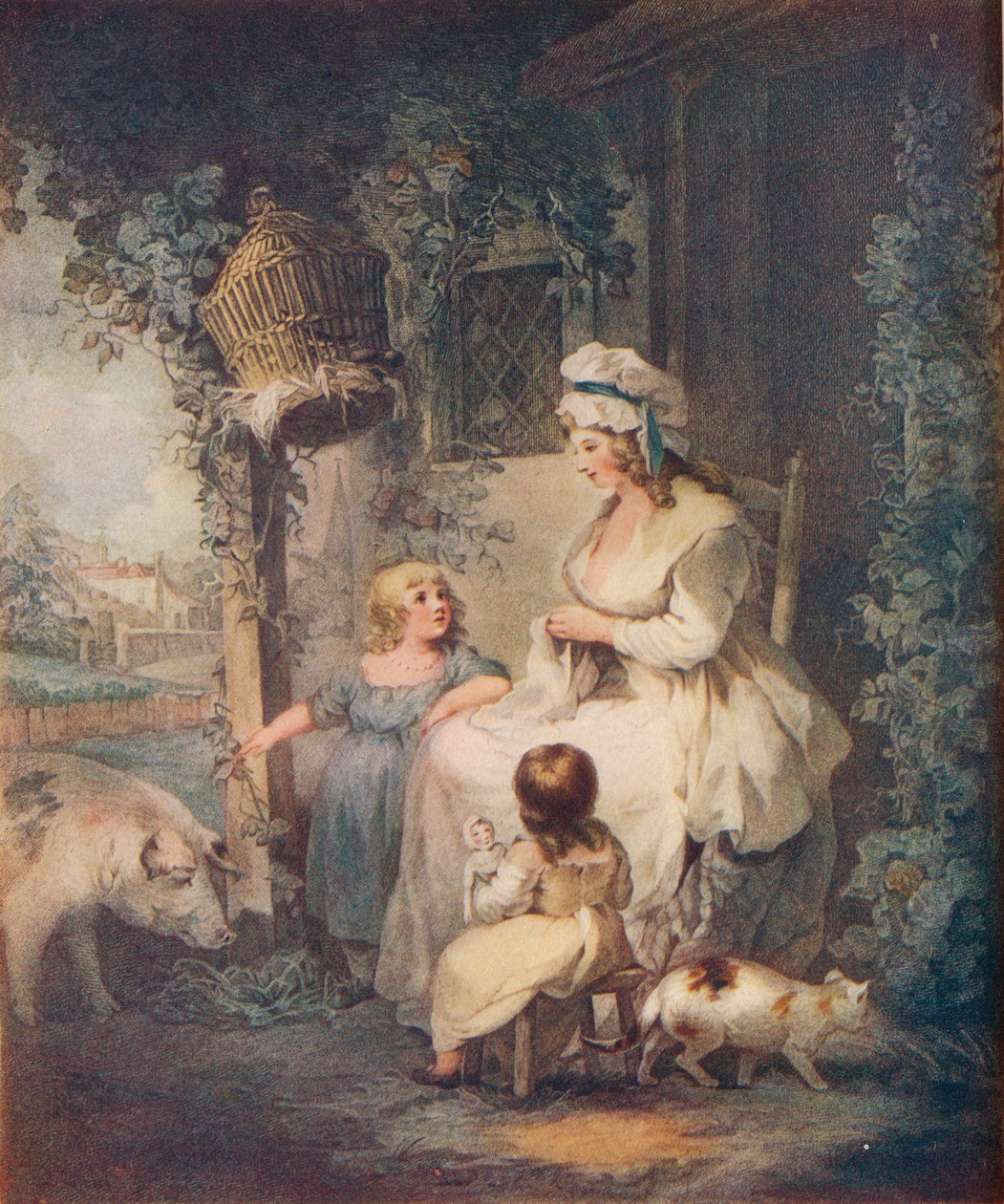 Farmers Door, 1790 tekijältä Benjamin Duterrau