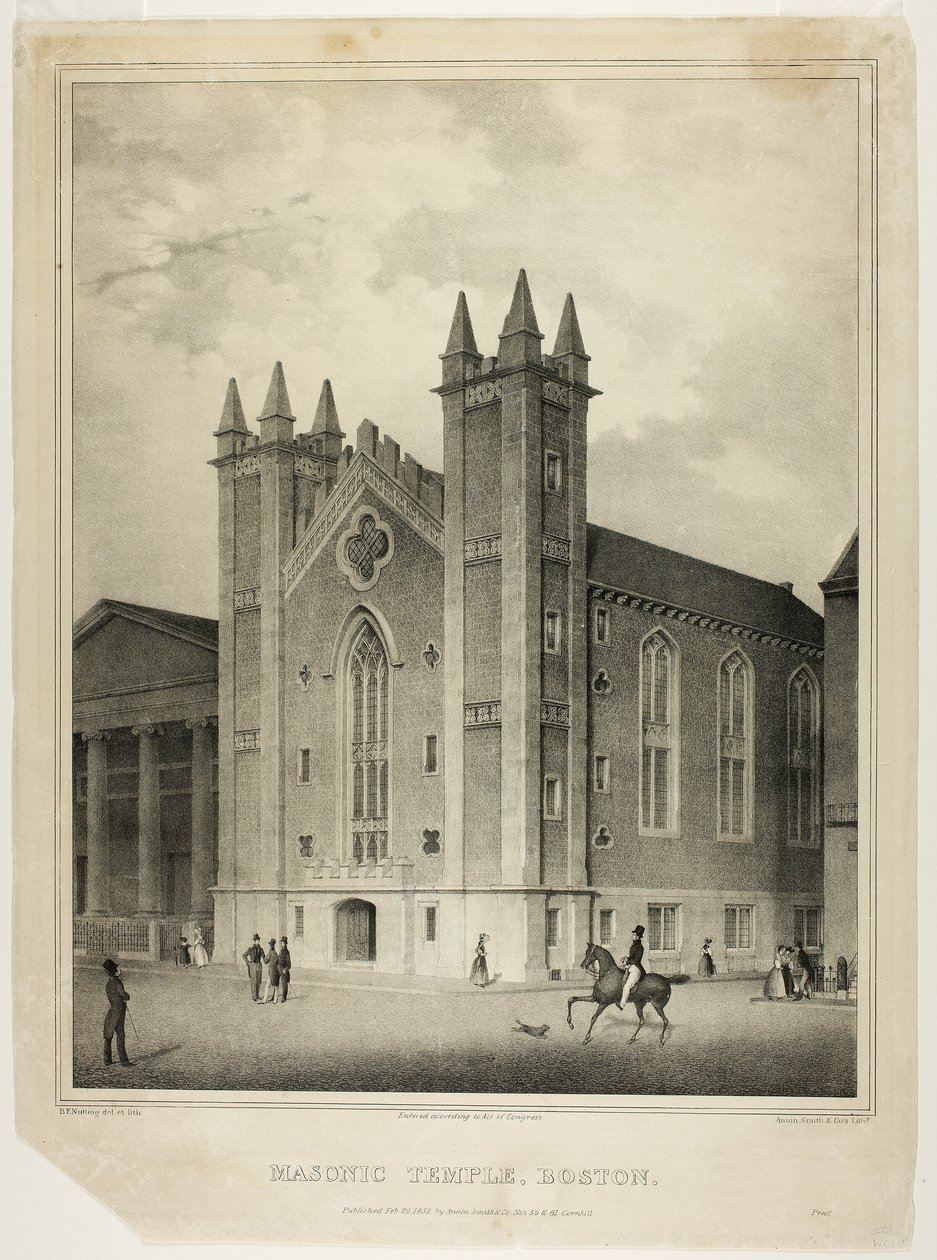 Vapaamuuraritemppeli, Boston tekijältä Benjamin F. Nutting