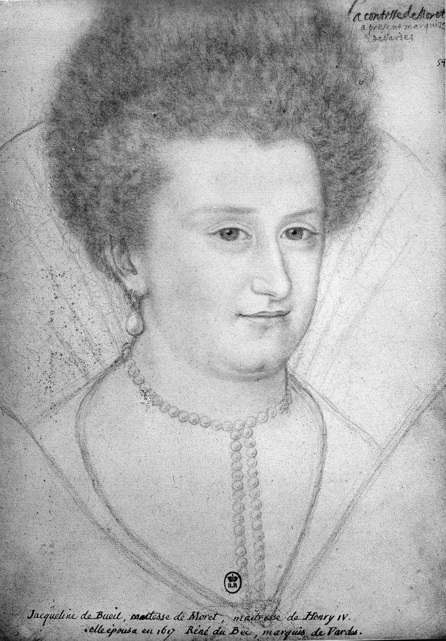 Moretin kreivitär Jacqueline de Bueil (1580-1651) muotokuva tekijältä Benjamin Foulon