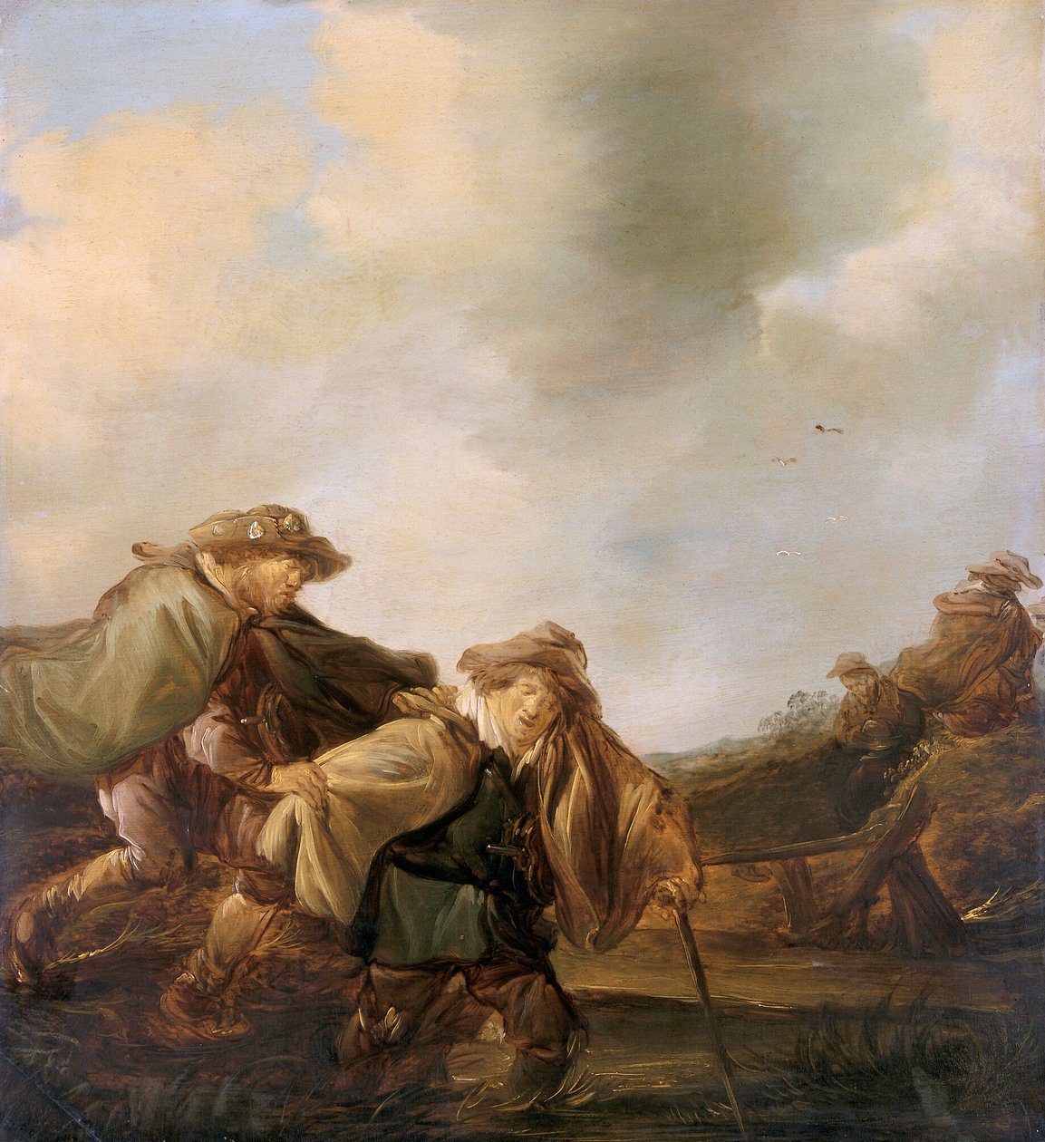 "Vertaus sokeista", n. 1630-1652 tekijältä Benjamin Gerritz Cuyp