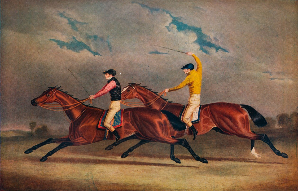 Matilda Beating Mameluke, St. Leger, 1827, 1827 tekijältä Benjamin Herring